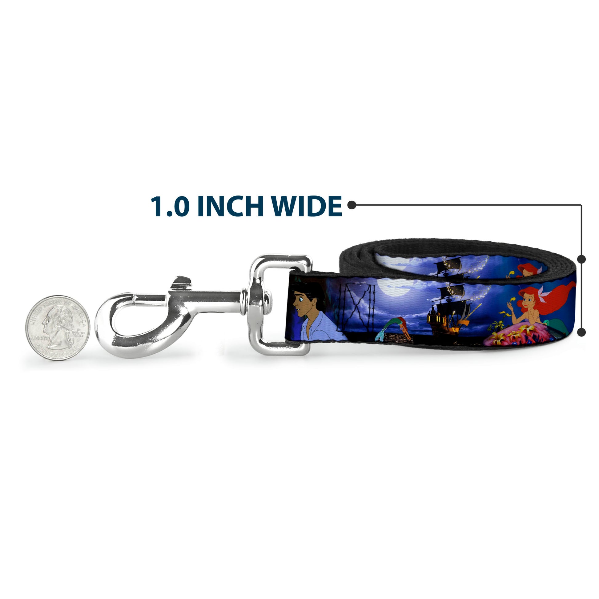 Dog Leash - The Little Mermaid Ariel & Eric Scenes Dog Leashes Disney