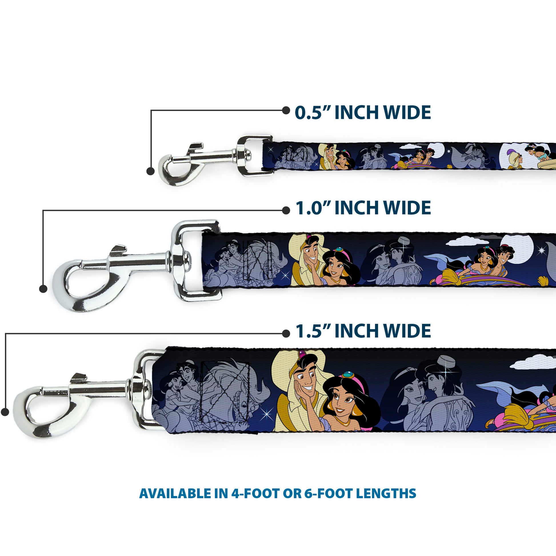 Dog Leash - Aladdin & Jasmine Scenes Dog Leashes Disney