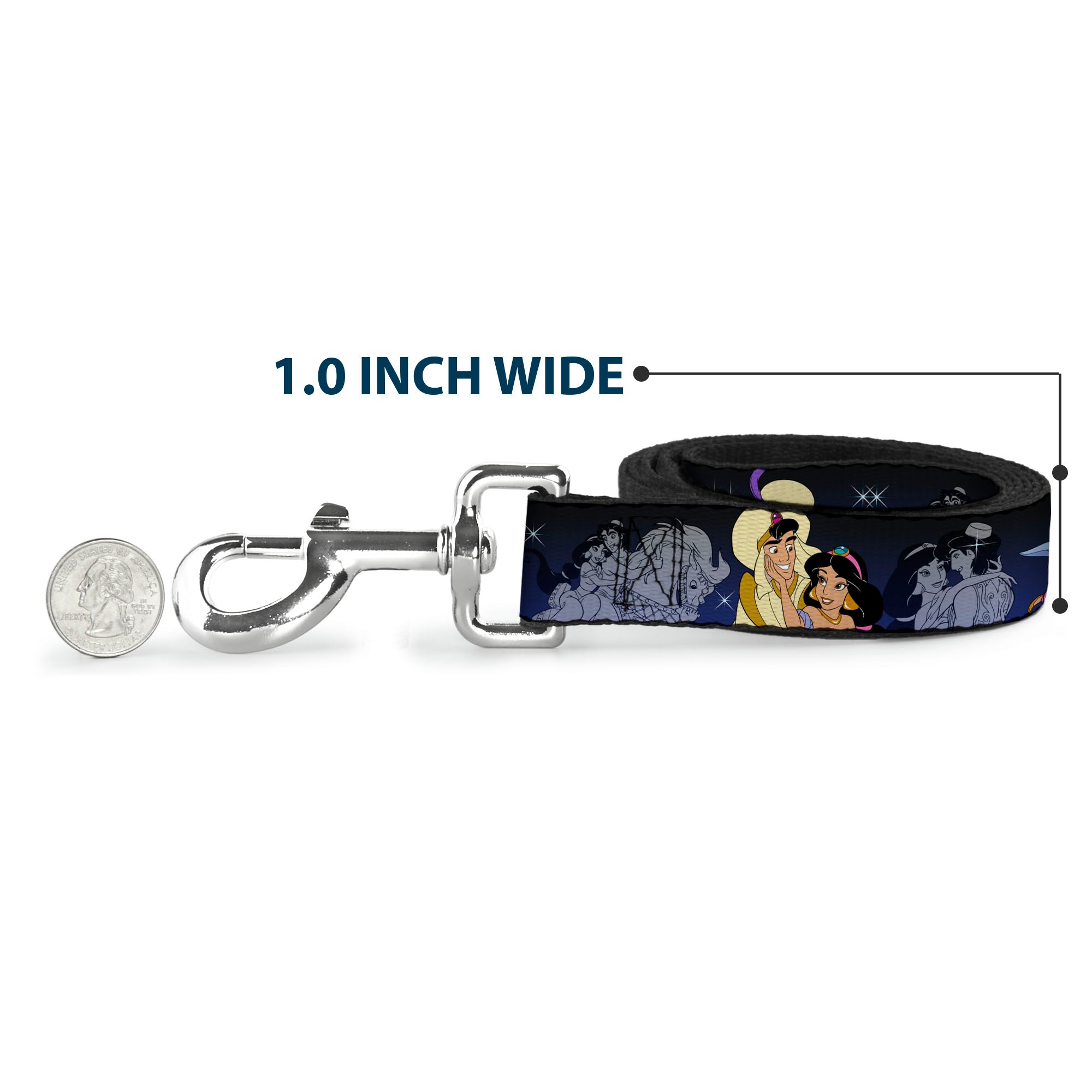 Dog Leash - Aladdin & Jasmine Scenes Dog Leashes Disney