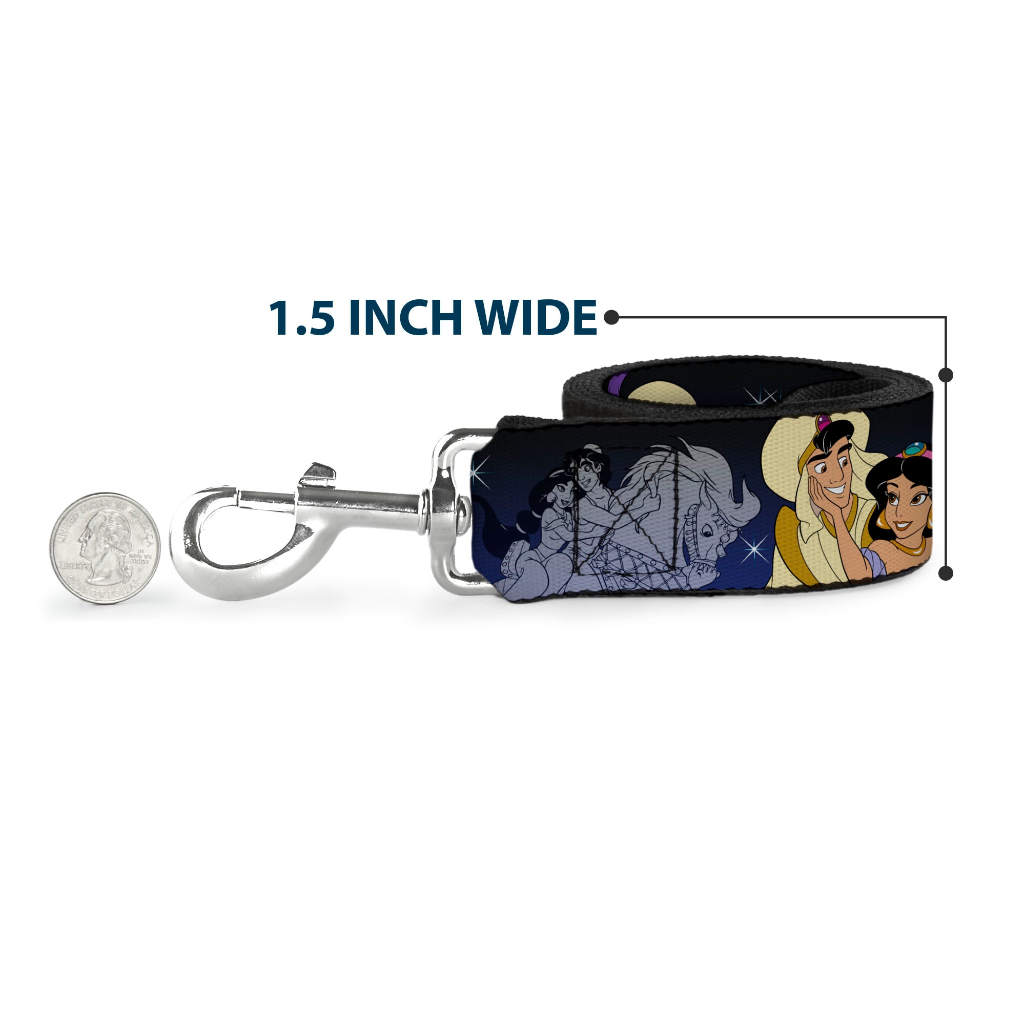 Dog Leash - Aladdin & Jasmine Scenes Dog Leashes Disney
