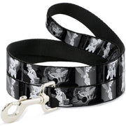 Dog Leash - Tinker Bell Scenes Black/White Dog Leashes Disney
