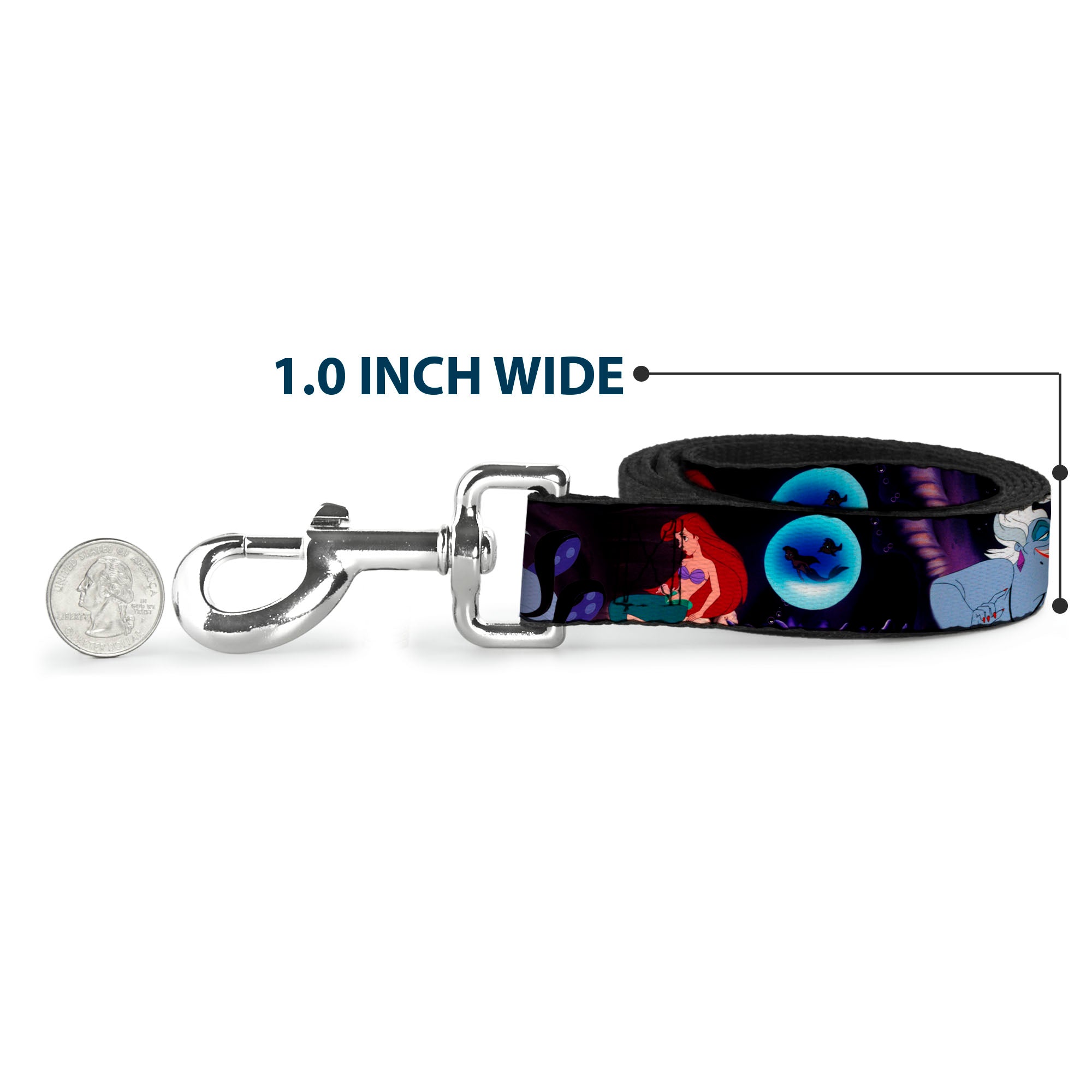 Dog Leash - The Little Mermaid Ariel & Ursula Scenes Dog Leashes Disney