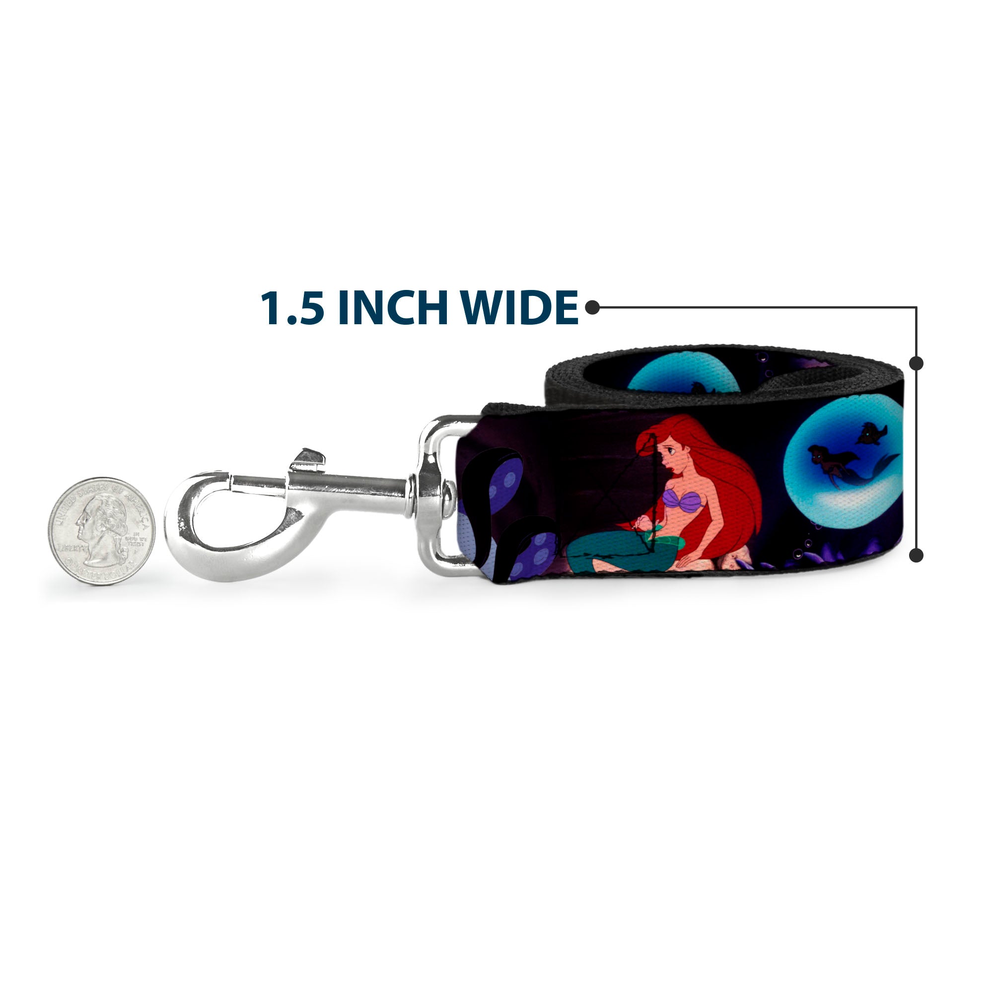 Dog Leash - The Little Mermaid Ariel & Ursula Scenes Dog Leashes Disney