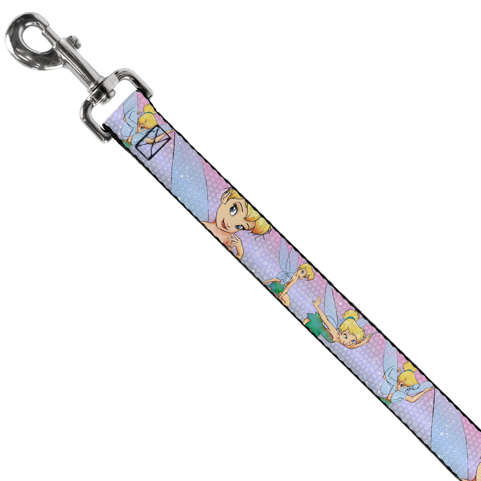 Dog Leash - Tinker Bell Poses/Flowers/Stars/Skull Purple Dog Leashes Disney