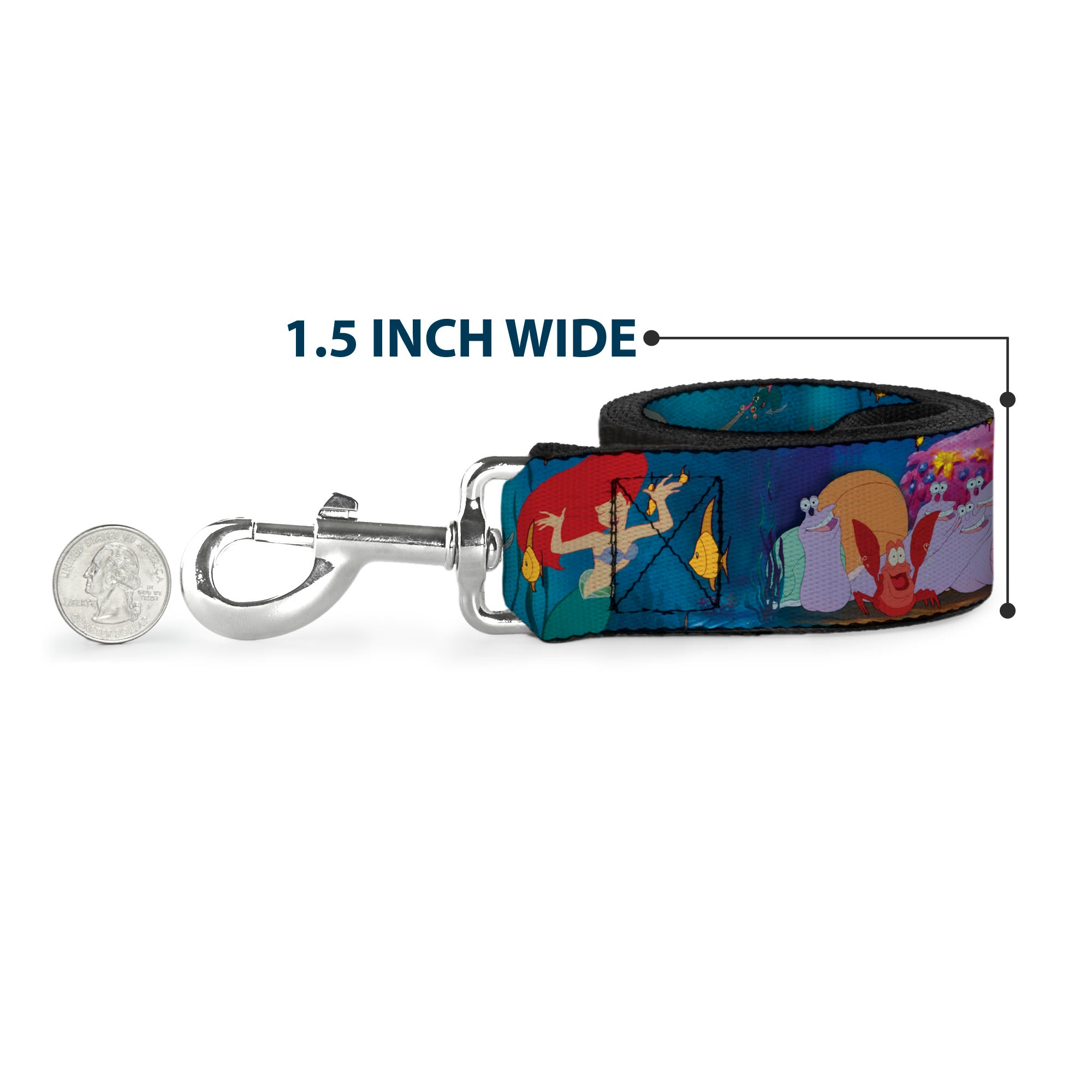 Dog Leash - Ariel, Sebastian & Flounder Scene Dog Leashes Disney