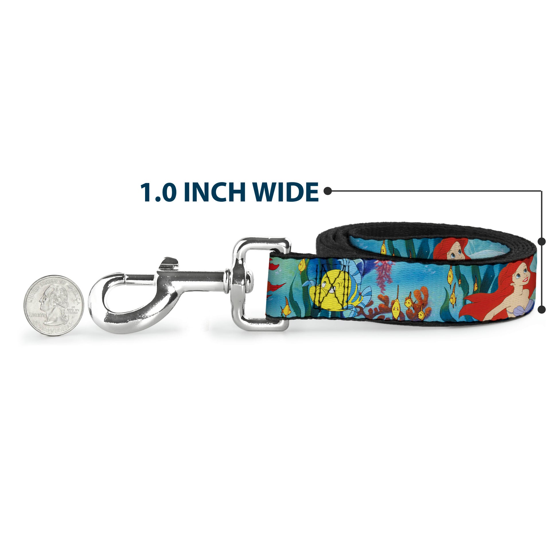 Dog Leash - Ariel, Sebastian & Flounder Scene2 Dog Leashes Disney