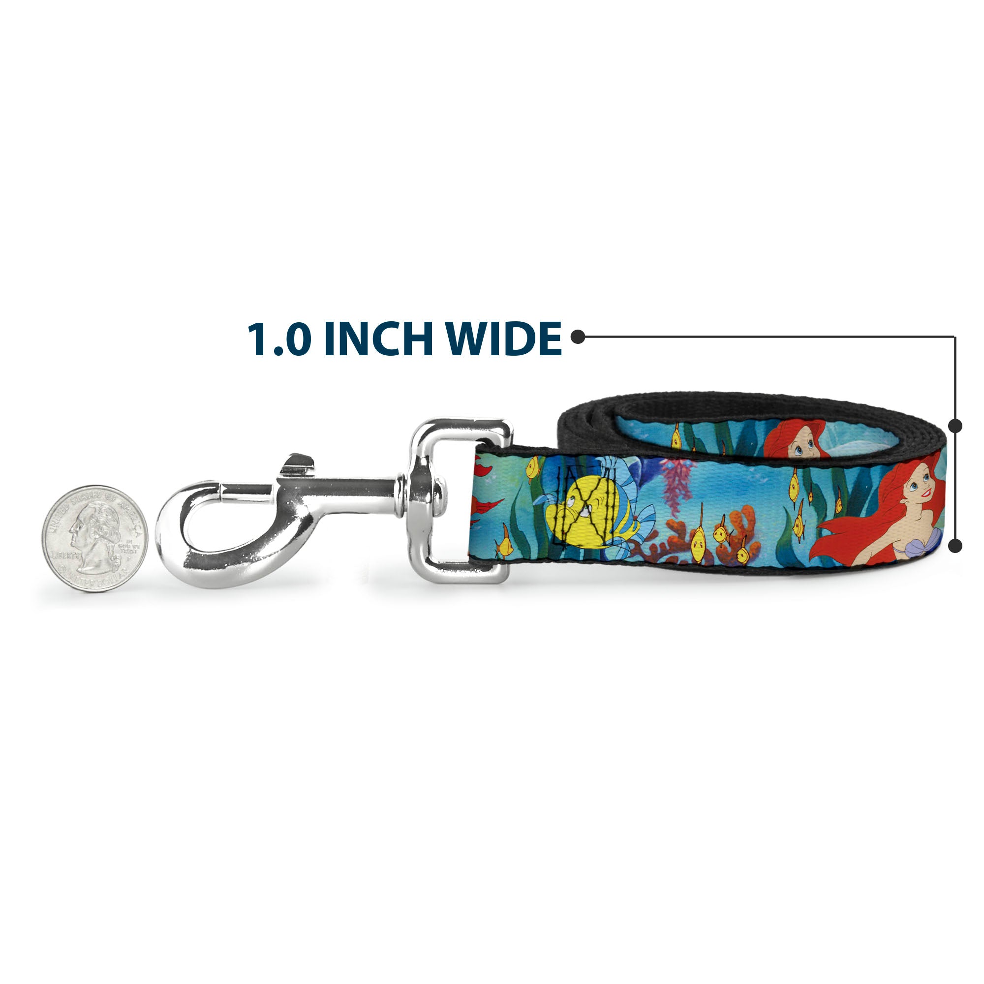 Dog Leash - Ariel, Sebastian & Flounder Scene2 Dog Leashes Disney