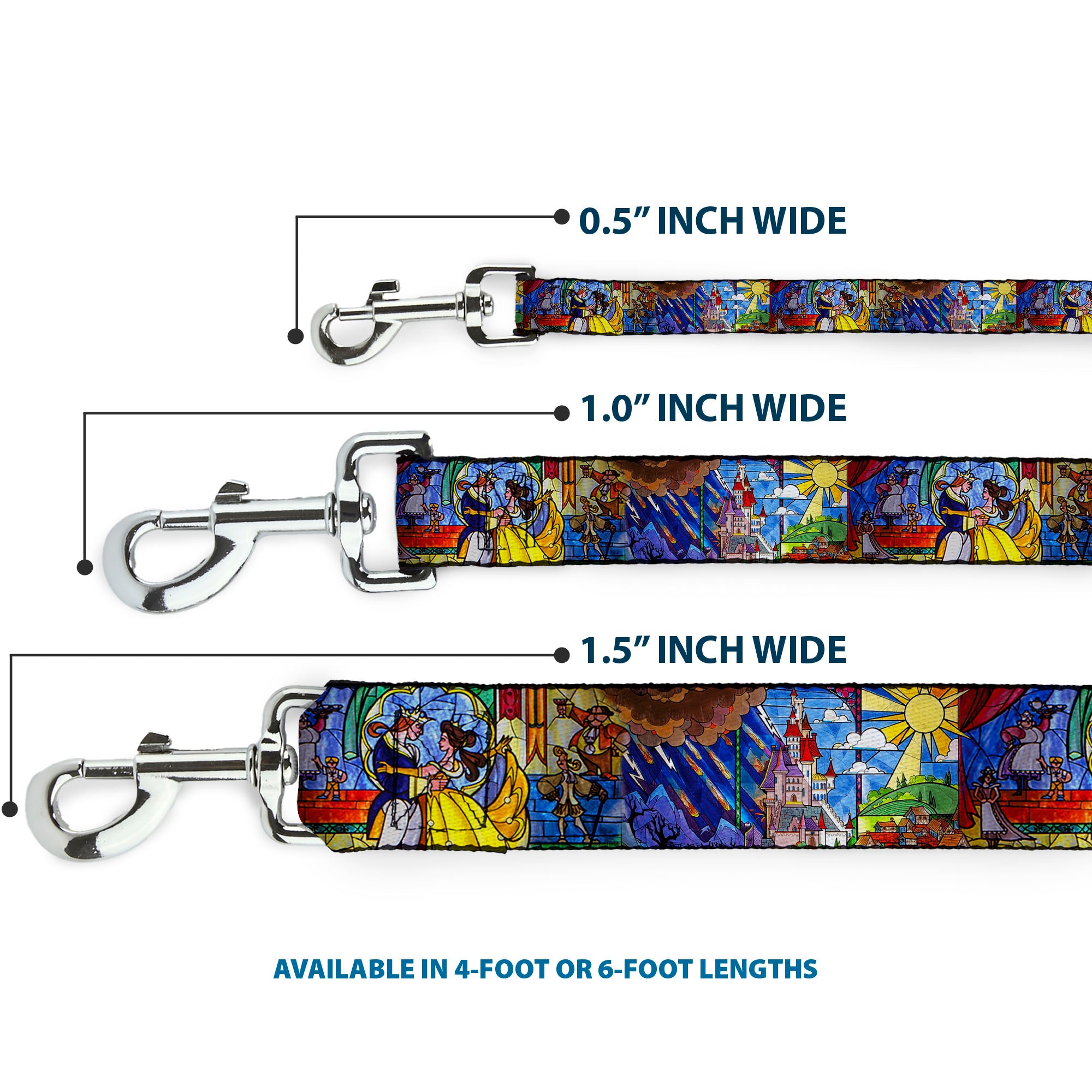 Dog Leash - Aladdin & Jasmine Magic Carpet Ride Scenes Dog Leashes Disney