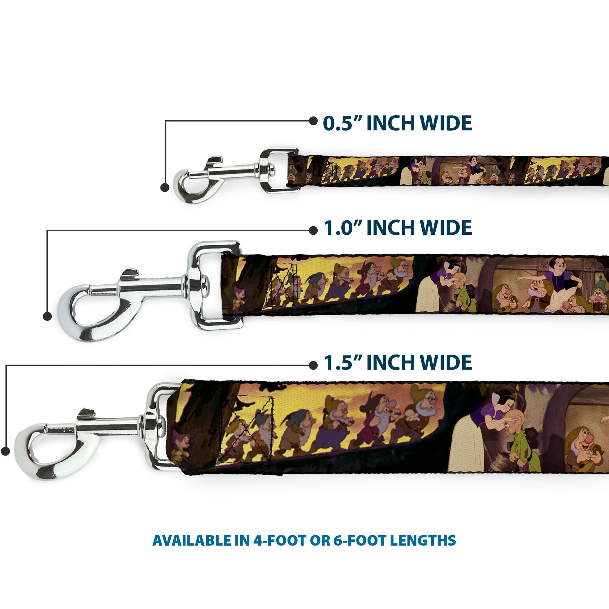 Dog Leash - Ariel Poses w/Flounder Green/Blue Fade Dog Leashes Disney