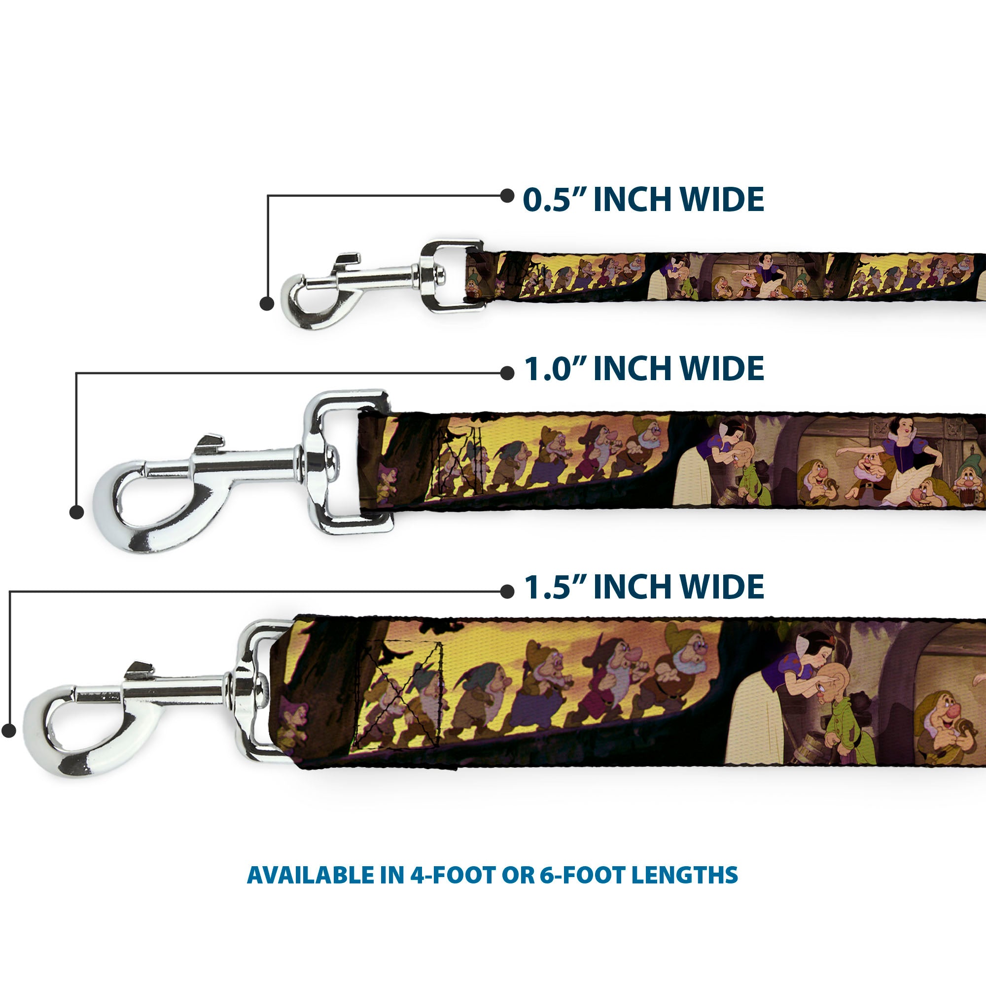 Dog Leash - Ariel Poses w/Flounder Green/Blue Fade Dog Leashes Disney