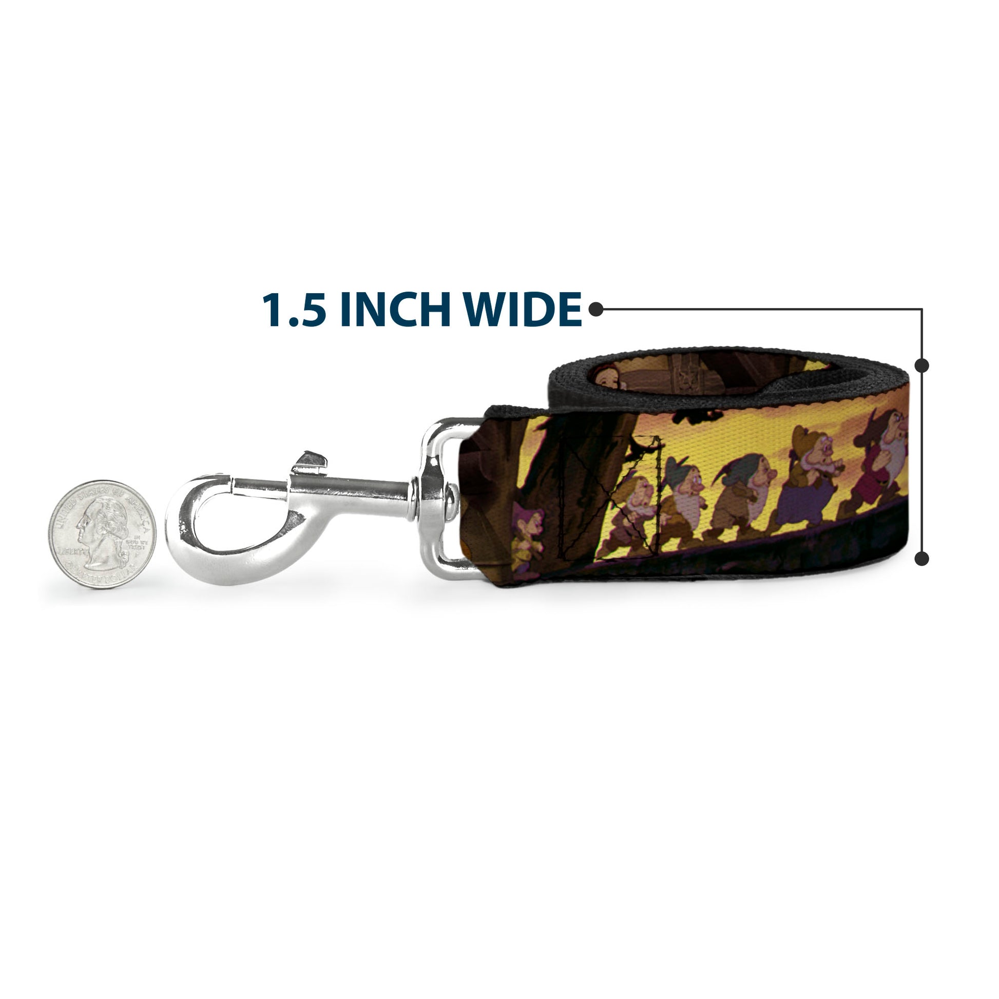 Dog Leash - Ariel Poses w/Flounder Green/Blue Fade Dog Leashes Disney