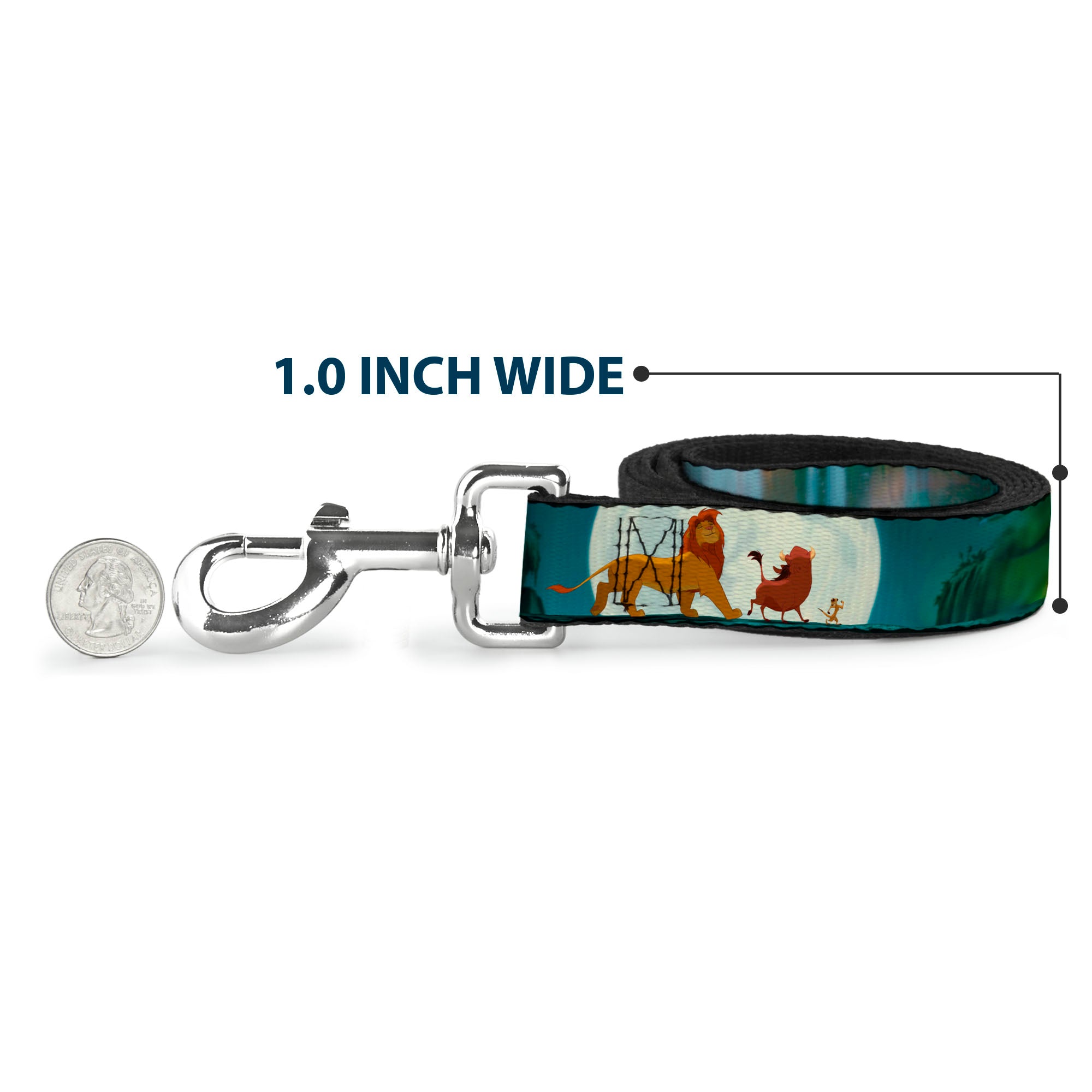 Dog Leash - Mufasa & Simba JUST CAN'T WAIT TO BE KING/Family Silhouette Dog Leashes Disney