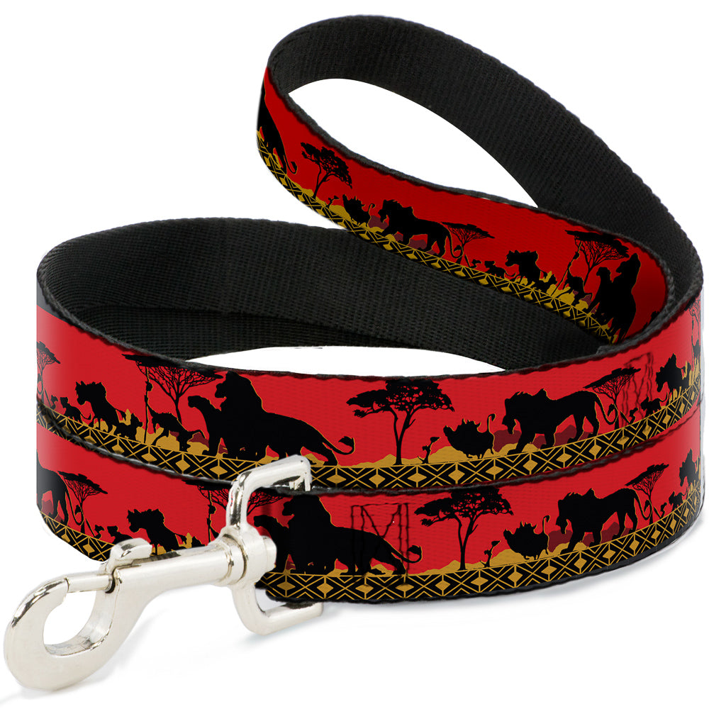 Dog Leash - Mufasa & Simba JUST CAN'T WAIT TO BE KING/Family Silhouette Dog Leashes Disney
