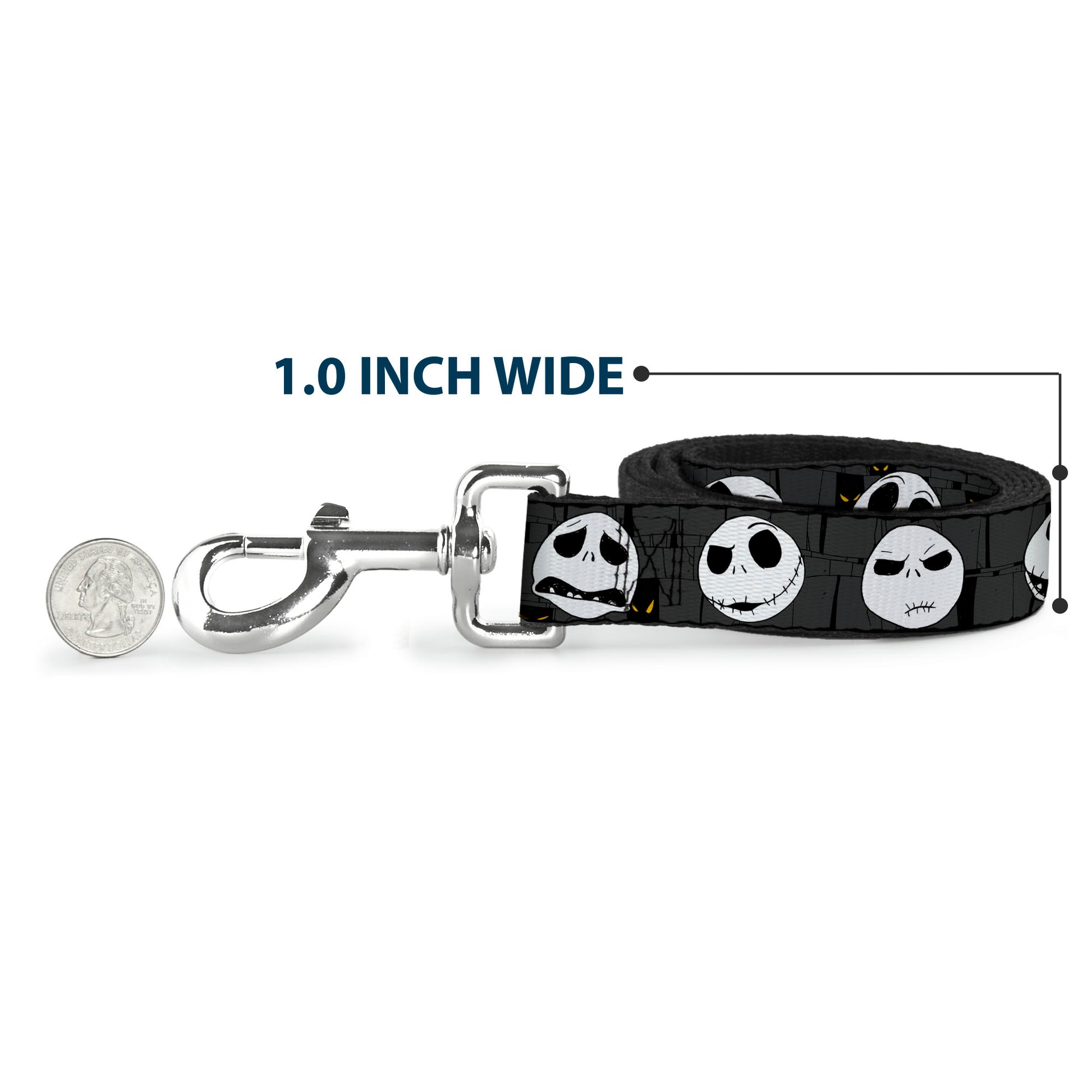 Dog Leash - NBC Jack Expressions/Halloween Elements Gray Dog Leashes Disney