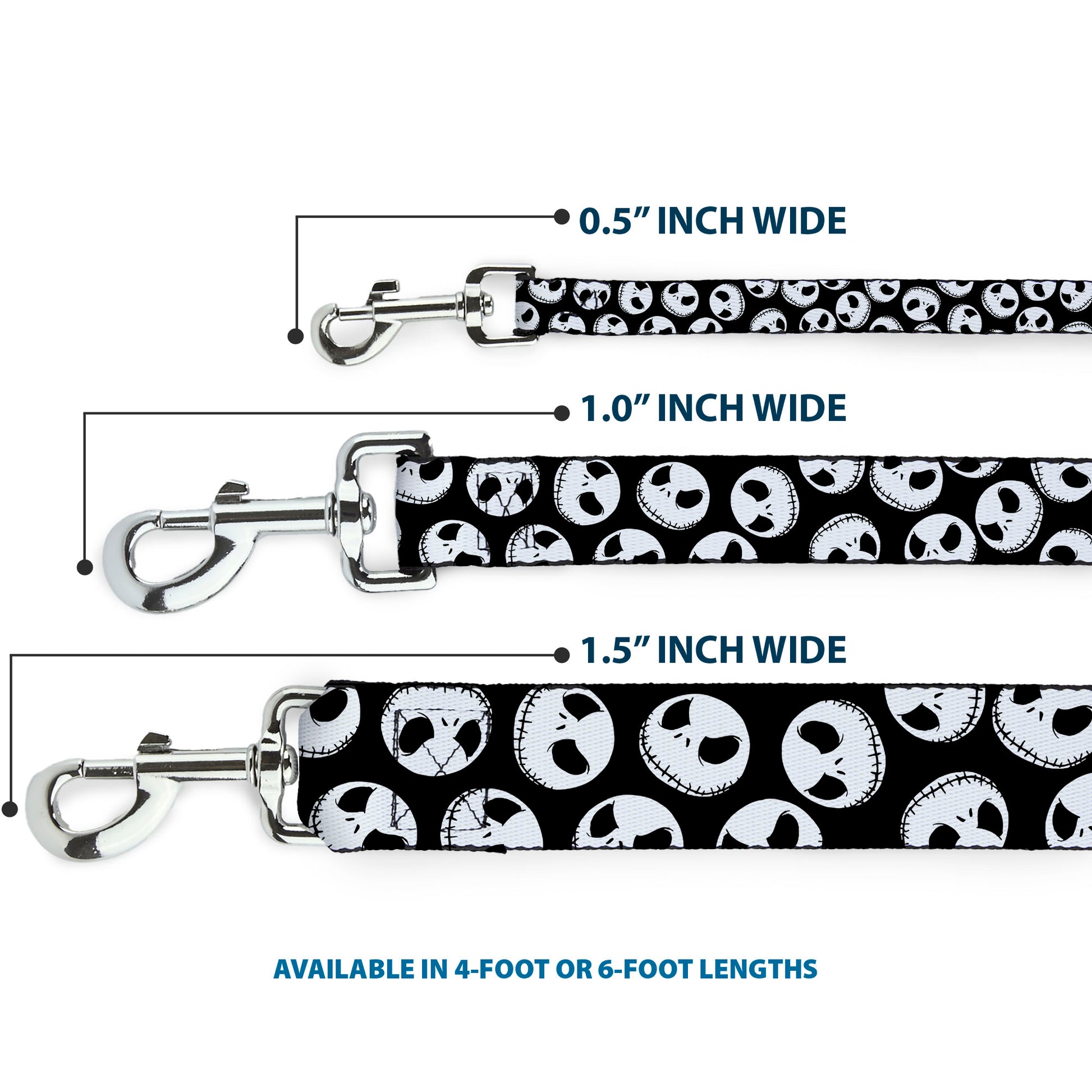 Dog Leash - NBC Jack, Zombie Duck & Zero Cemetery Scene Dog Leashes Disney