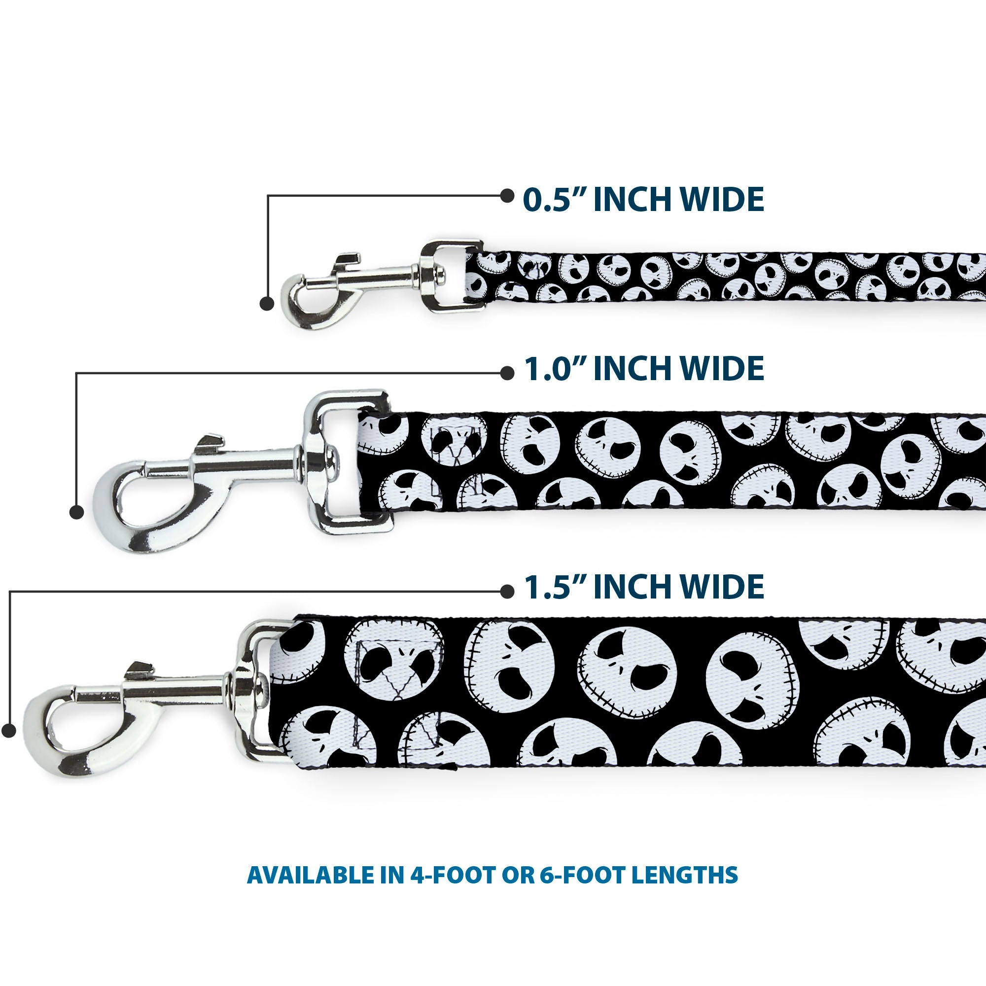 Dog Leash - NBC Jack, Zombie Duck & Zero Cemetery Scene Dog Leashes Disney