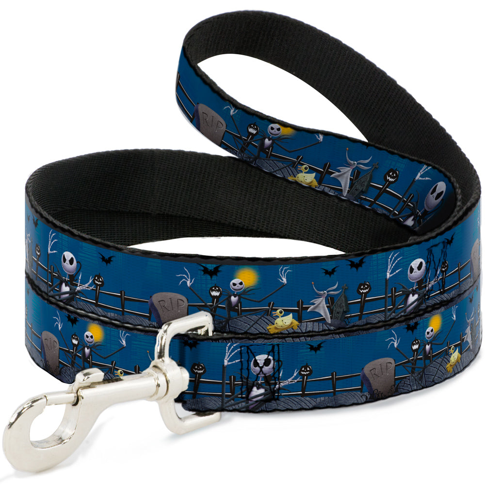 Dog Leash - NBC Jack, Zombie Duck & Zero Cemetery Scene Dog Leashes Disney
