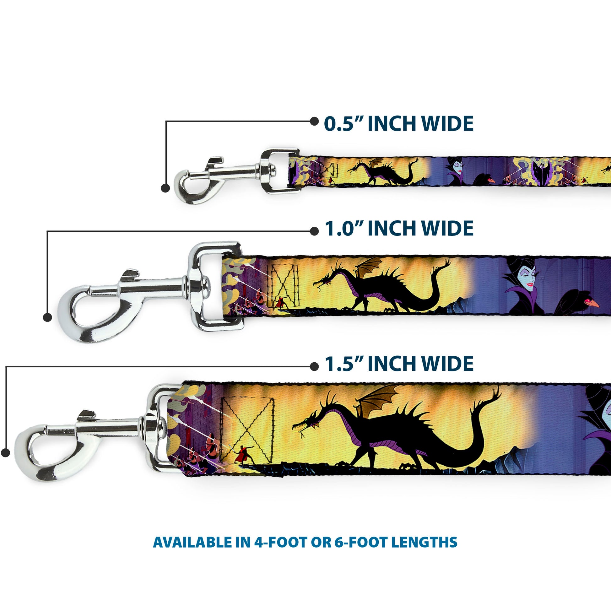Dog Leash - Maleficent Poses Dog Leashes Disney