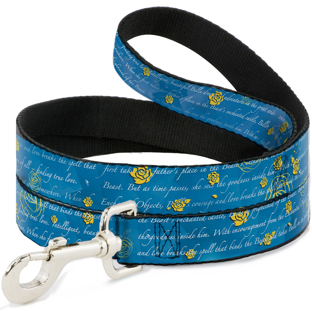 Dog Leash - Beauty & the Beast Story Script Dog Leashes Disney