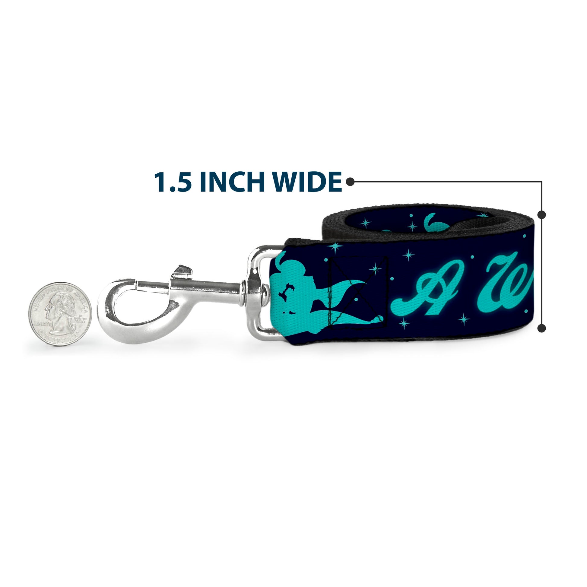 Dog Leash - Aladdin & Jasmine Silhouette A WHOLE NEW WORLD Dog Leashes Disney