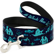 Dog Leash - Aladdin & Jasmine Silhouette A WHOLE NEW WORLD Dog Leashes Disney