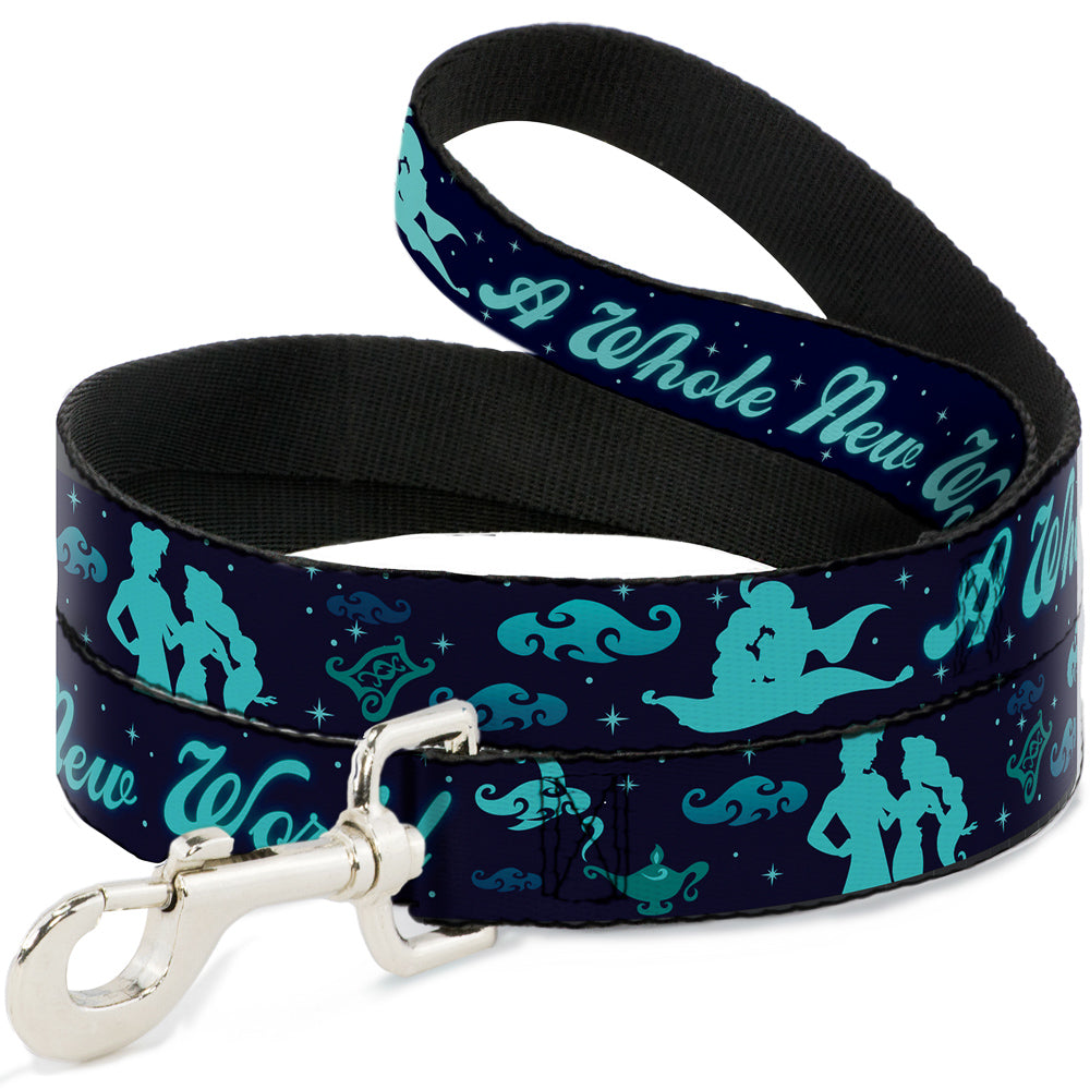 Dog Leash - Aladdin & Jasmine Silhouette A WHOLE NEW WORLD Dog Leashes Disney