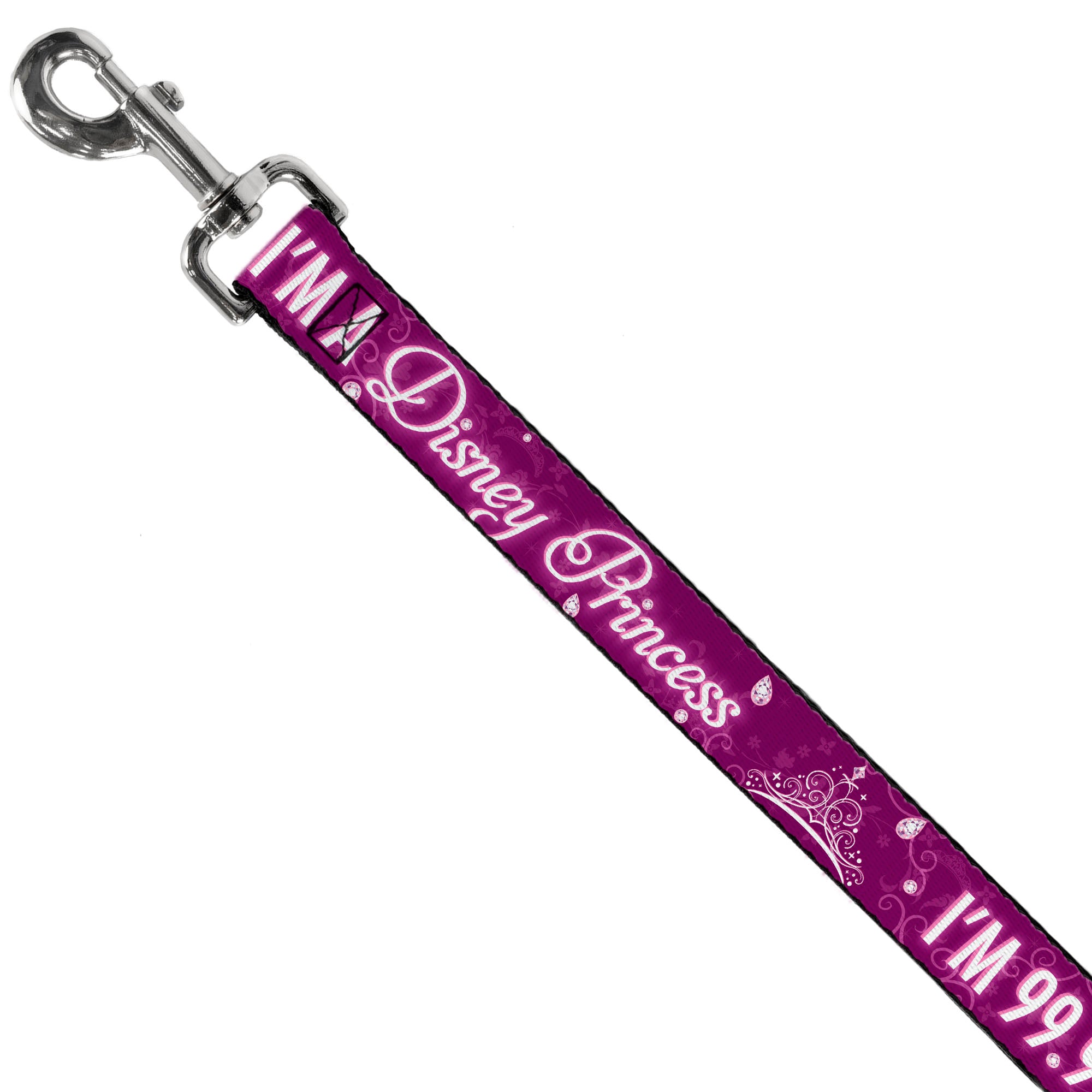 Dog Leash - I'M 99.9% SURE I'M A DISNEY PRINCESS Pinks/White Dog Leashes Disney