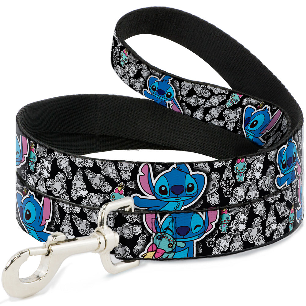 Dog Leash - Stitch Poses/Mini Scrump Scattered Dog Leashes Disney