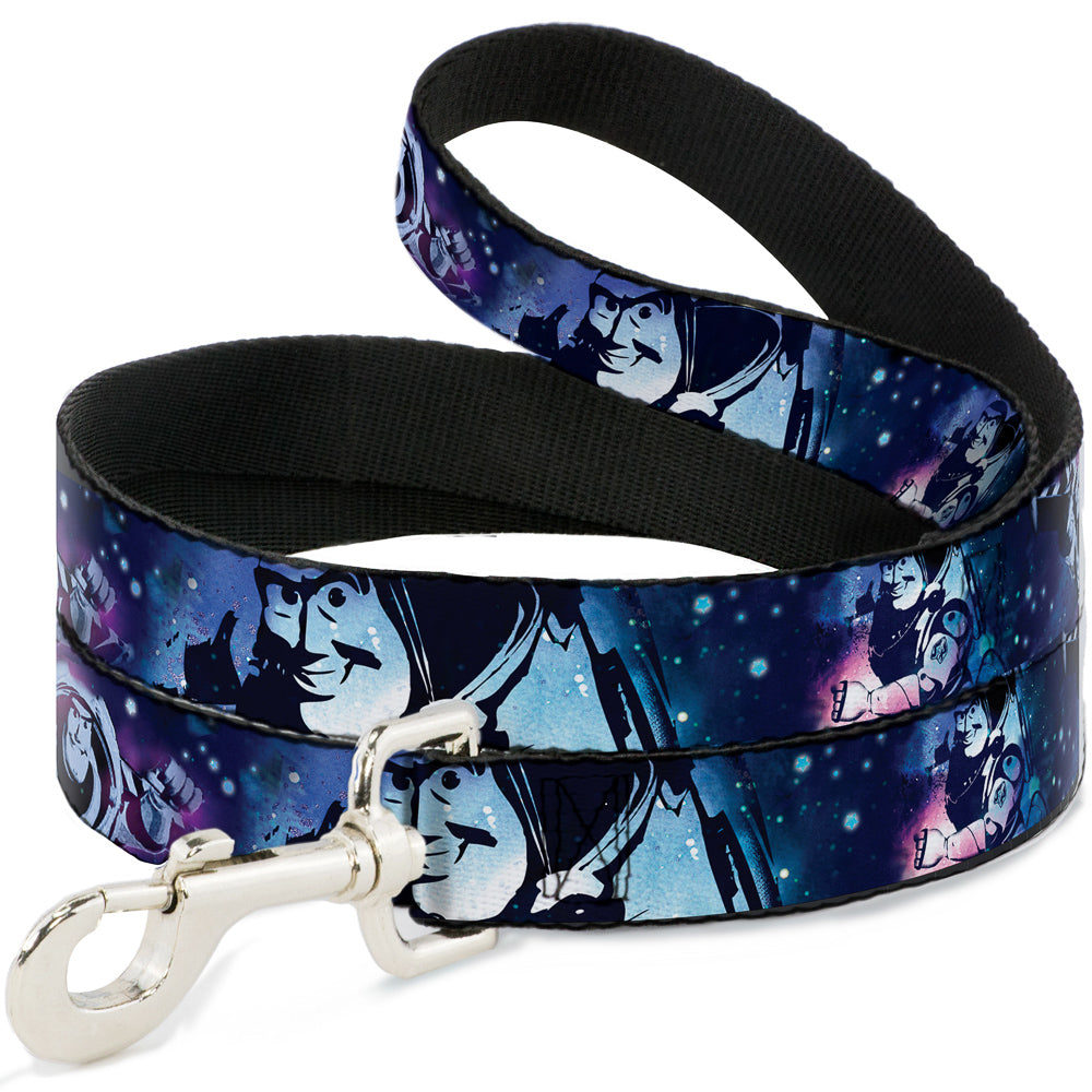 Dog Leash - Buzz Lightyear Poses Galaxy Blues Dog Leashes Disney