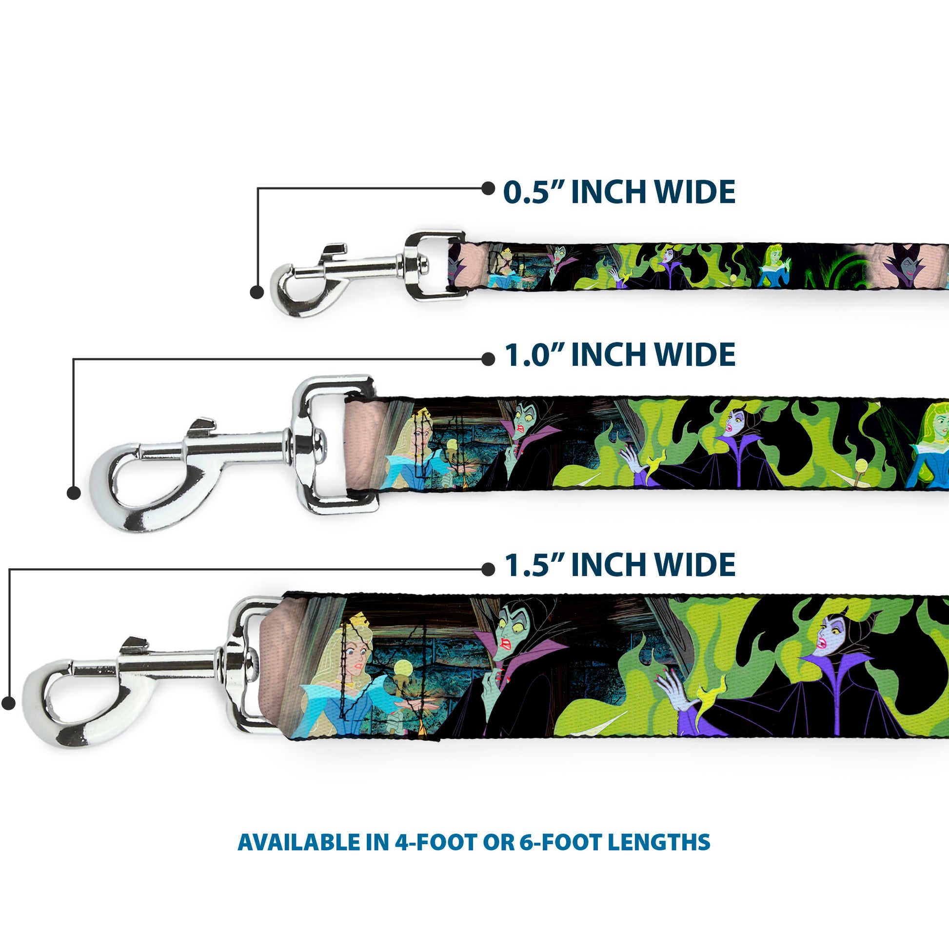 Dog Leash - Princess Aurora & Maleficent Scenes Dog Leashes Disney