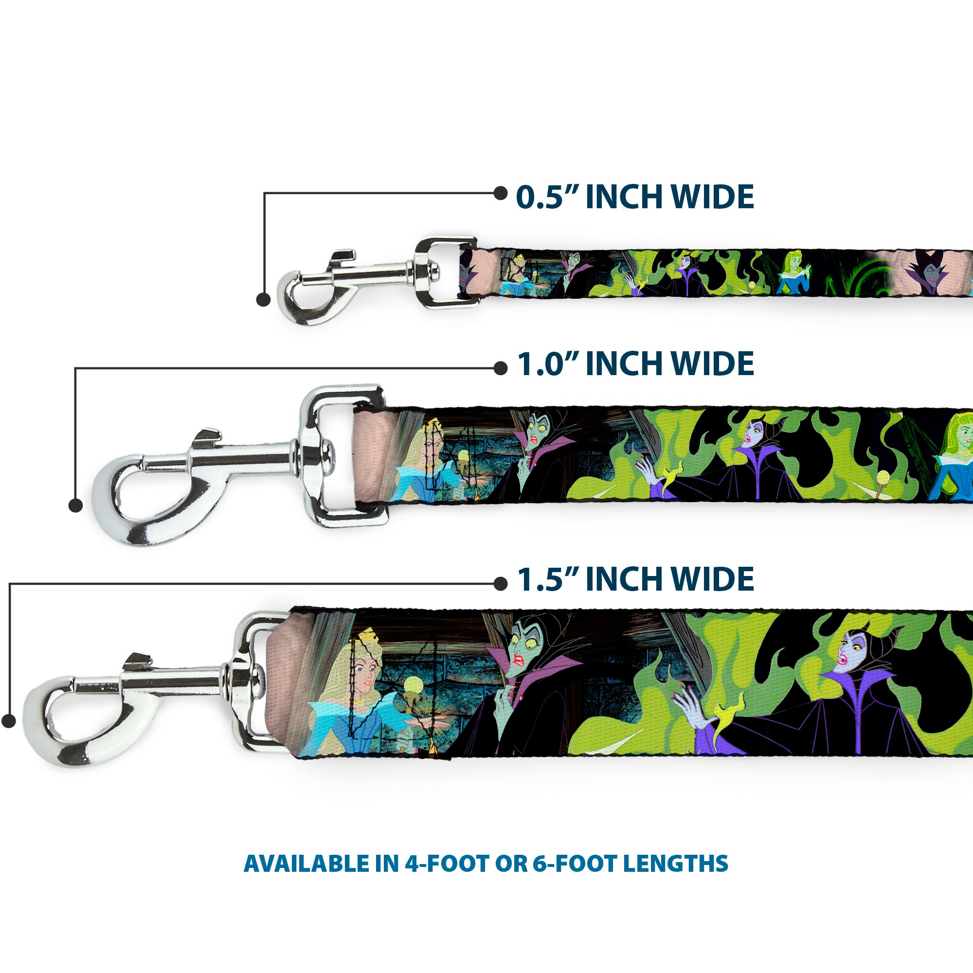 Dog Leash - Princess Aurora & Maleficent Scenes Dog Leashes Disney