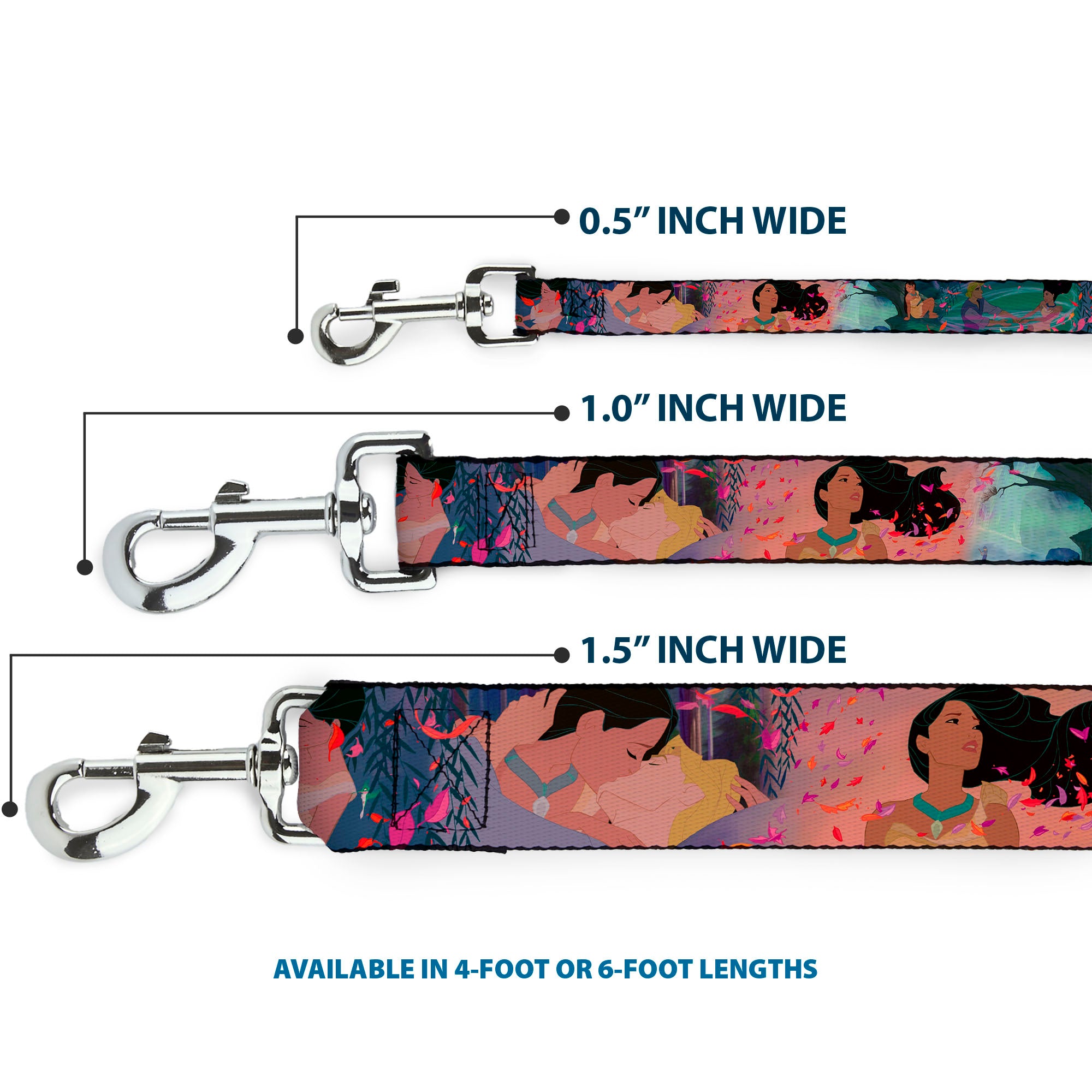 Dog Leash - Pocahontas & John Smith Scenes Dog Leashes Disney