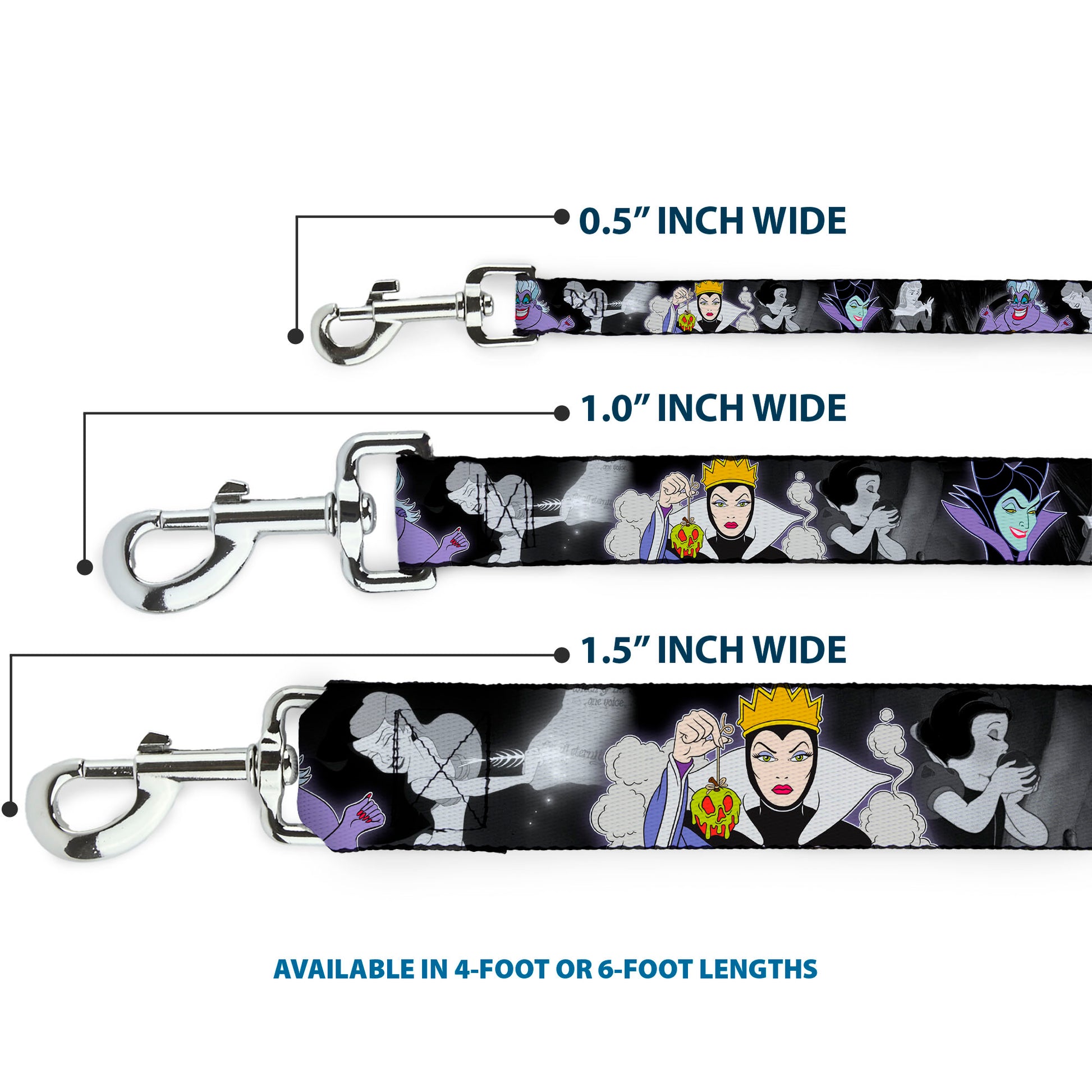 Dog Leash - Villains Hexing Princess' Scenes Color/Black/White Dog Leashes Disney
