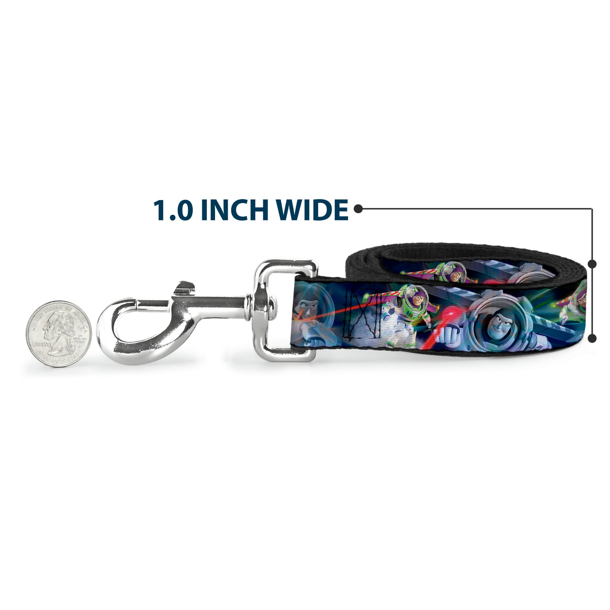 Dog Leash - Buzz Lightyear Action Poses Stacked Dog Leashes Disney