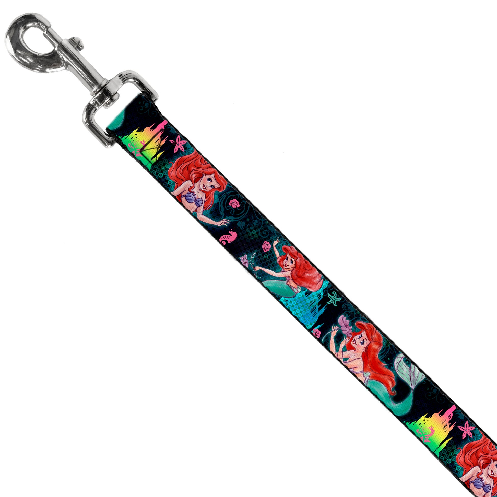 Dog Leash - Ariel Underwater Poses/Palace Silhouette Dog Leashes Disney