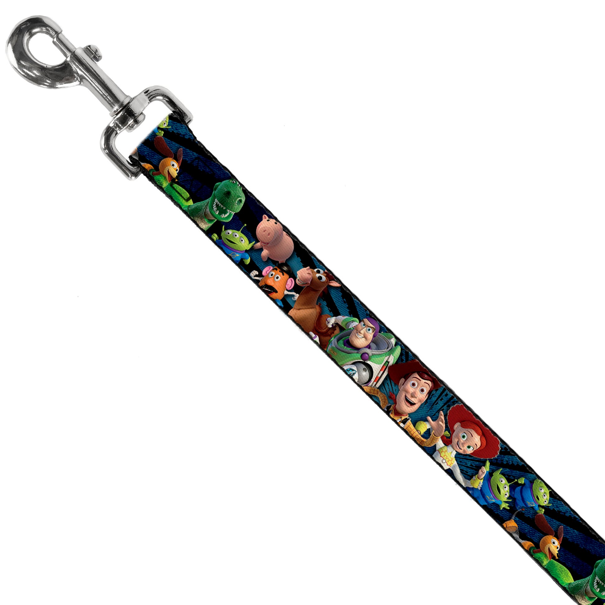 Dog Leash - Toy Story Characters Running Denim Rays Dog Leashes Disney