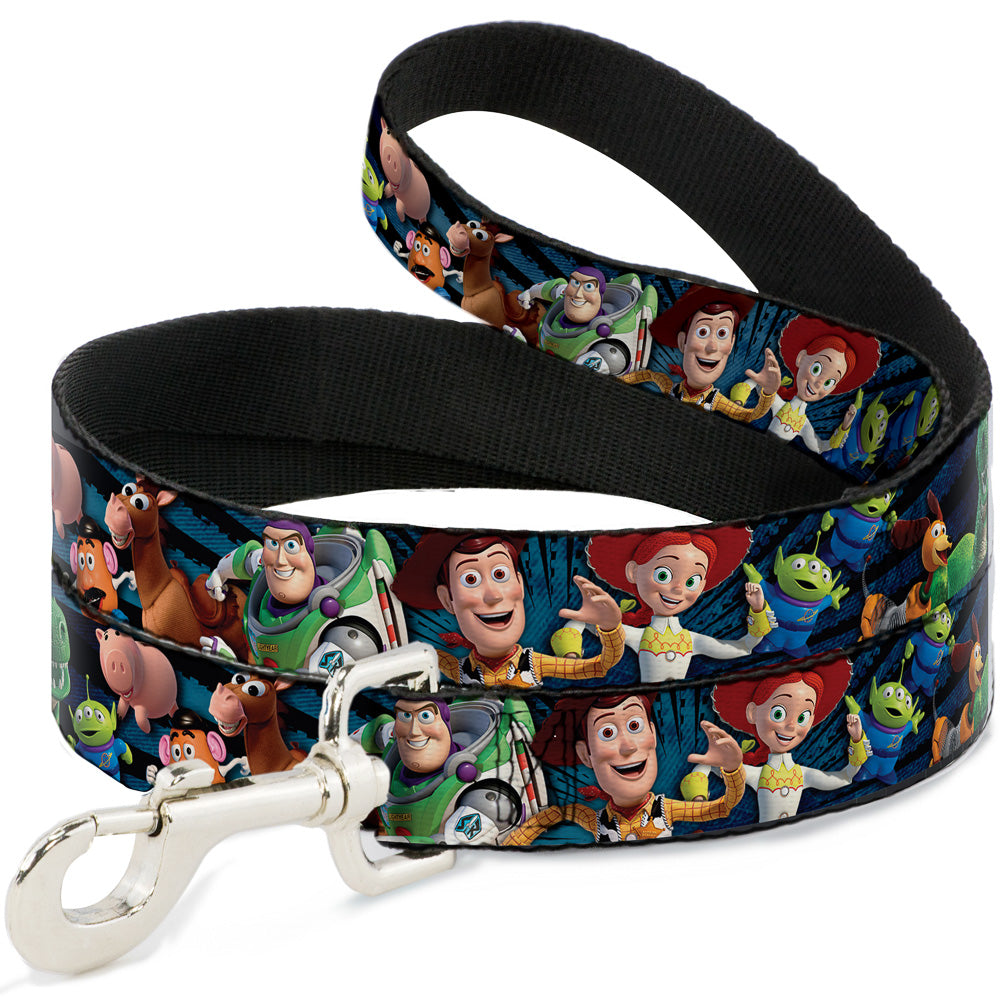 Dog Leash - Toy Story Characters Running Denim Rays Dog Leashes Disney