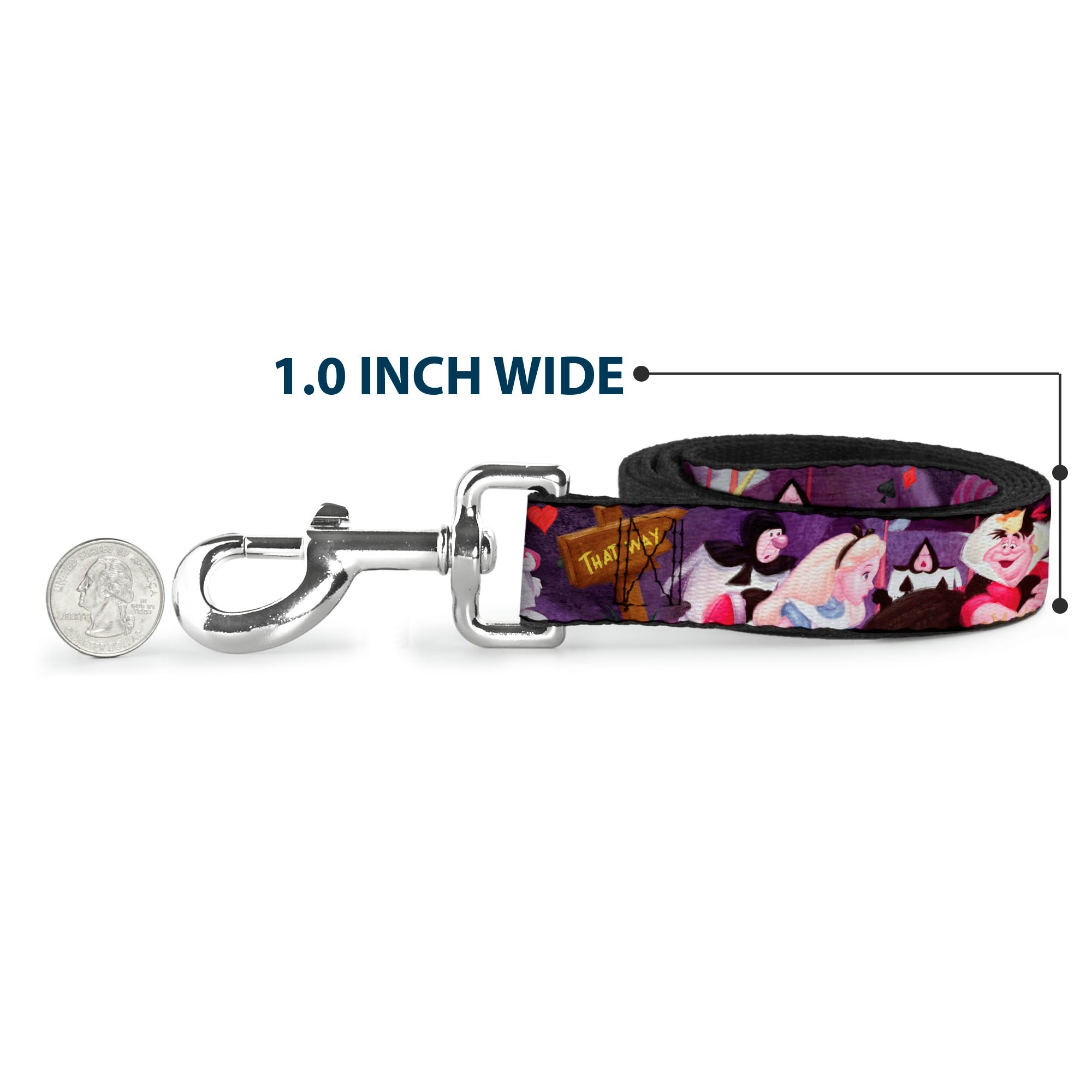 Dog Leash - Alice & the Queen of Hearts Scenes Dog Leashes Disney