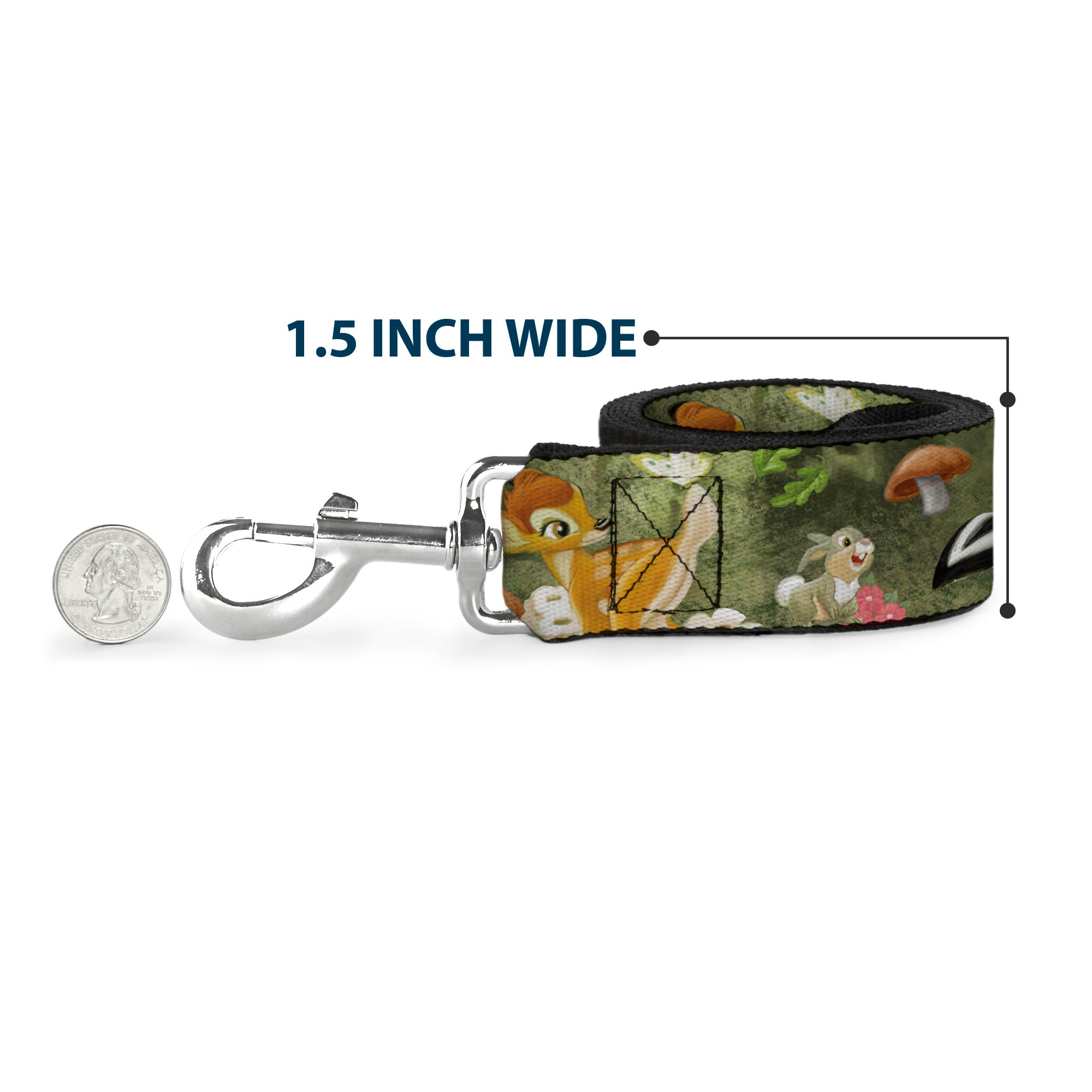 Dog Leash - Bambi & Friends Scene Dog Leashes Disney