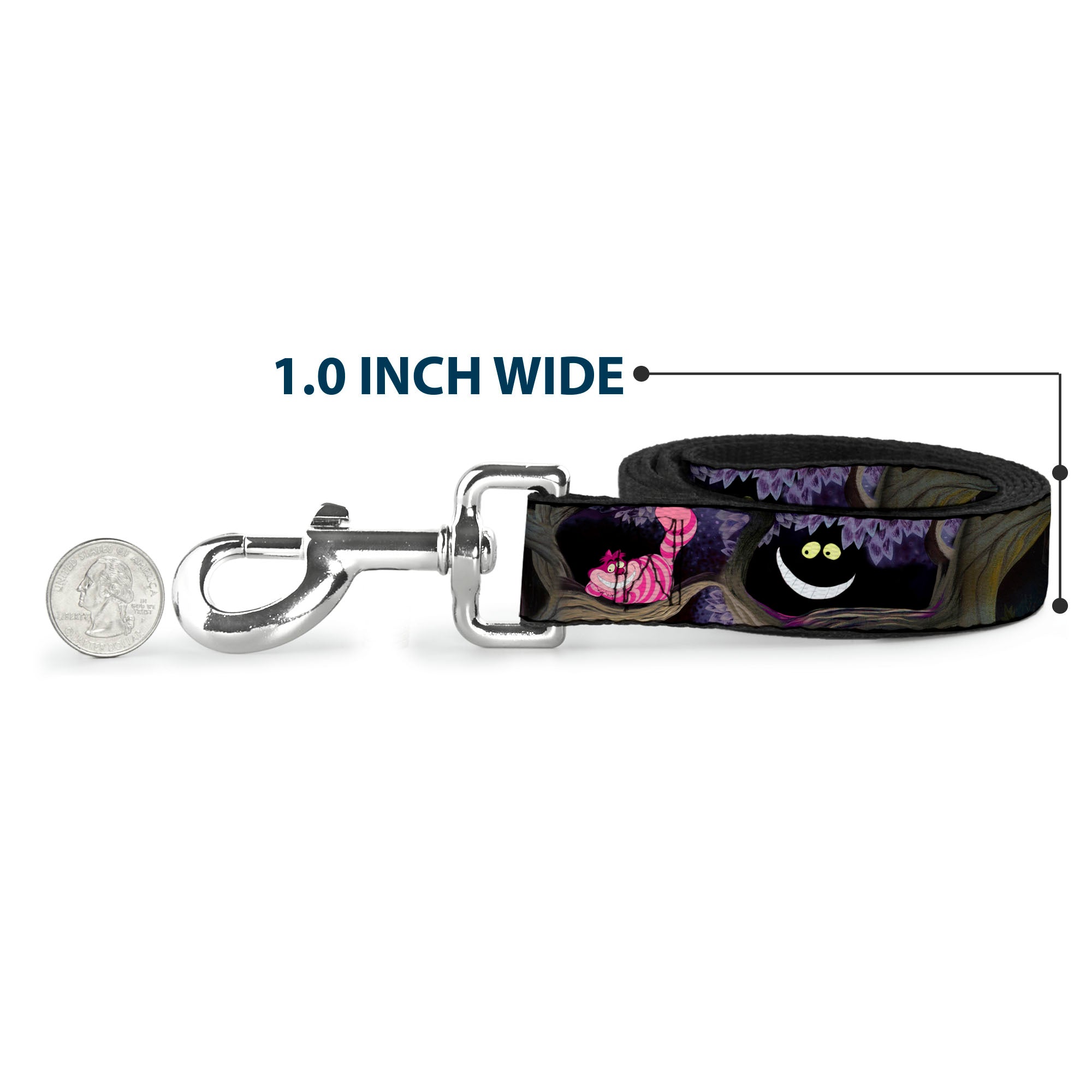 Dog Leash - Alice & the Cheshire Cat Scenes Dog Leashes Disney