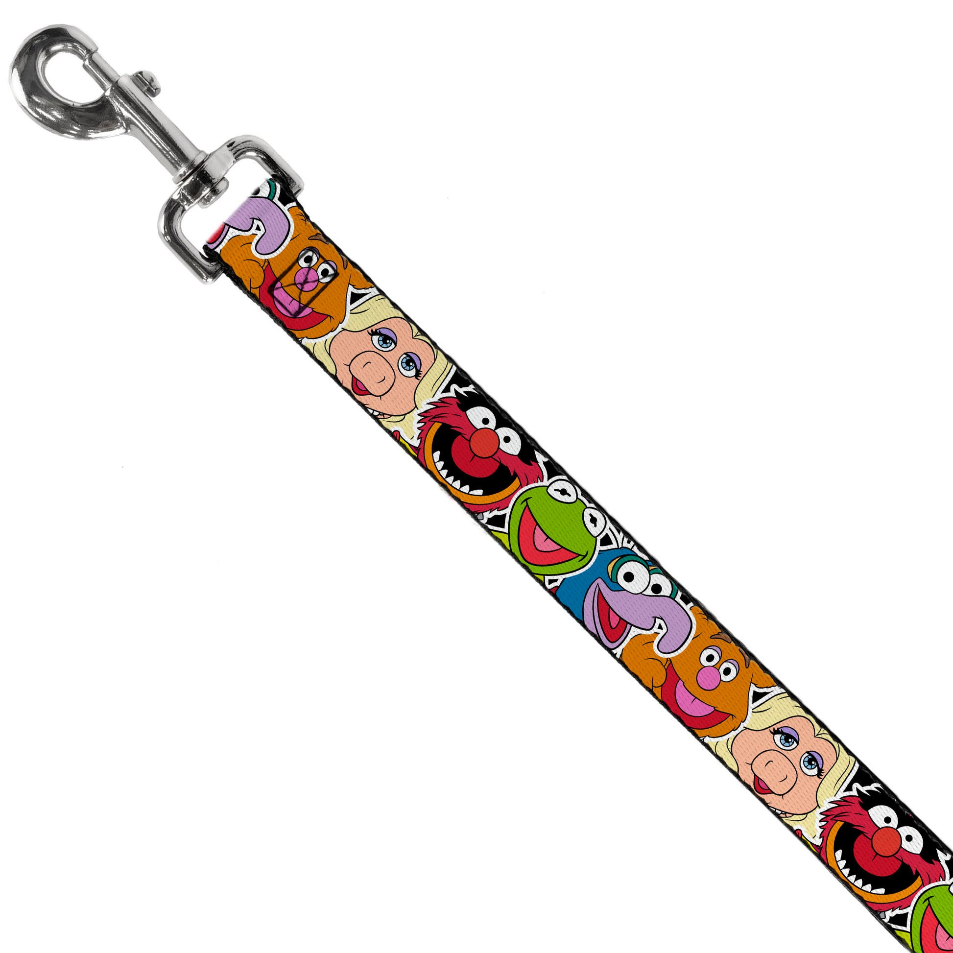 Dog Leash - Muppets Faces CLOSE-UP Black Dog Leashes Disney