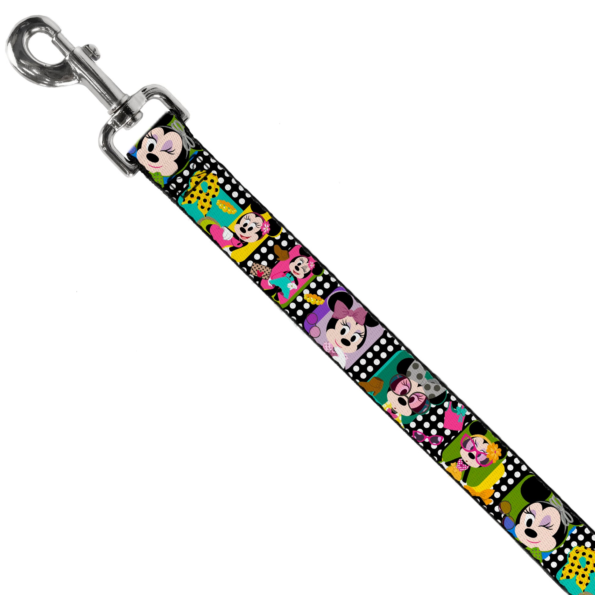 Dog Leash - Mini Minnie Fashion Poses/Polka Dot Black/White/Multi Color Dog Leashes Disney