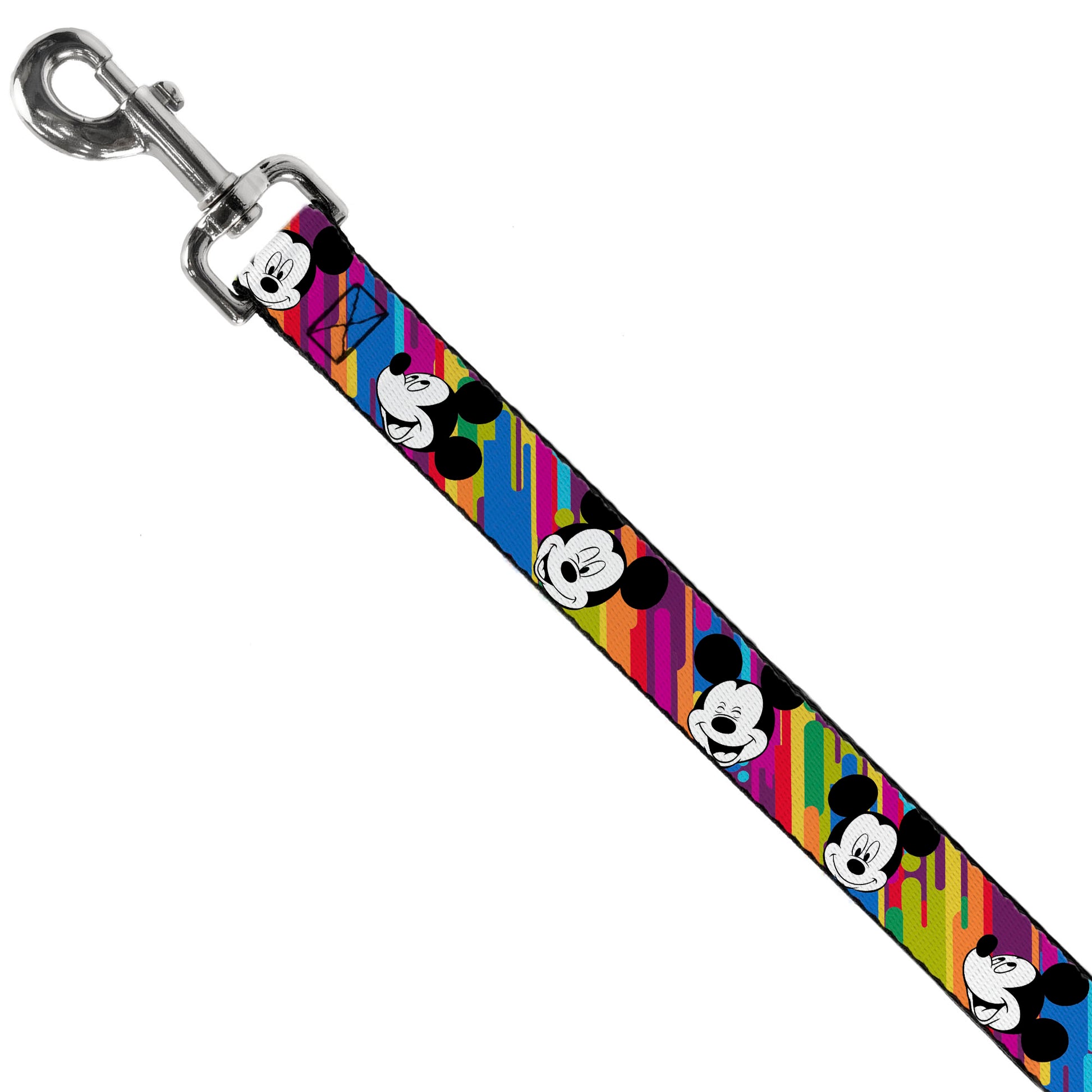 Dog Leash - Mickey Mouse Expressions Multi Color White/Black Dog Leashes Disney