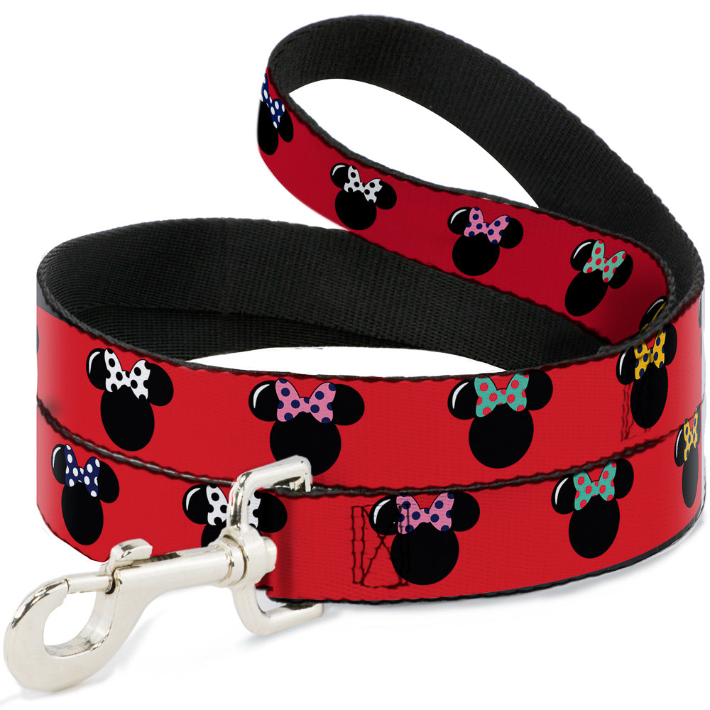 Dog Leash - Minnie Mouse Silhouette Red/Black/Polka Dot Dog Leashes Disney