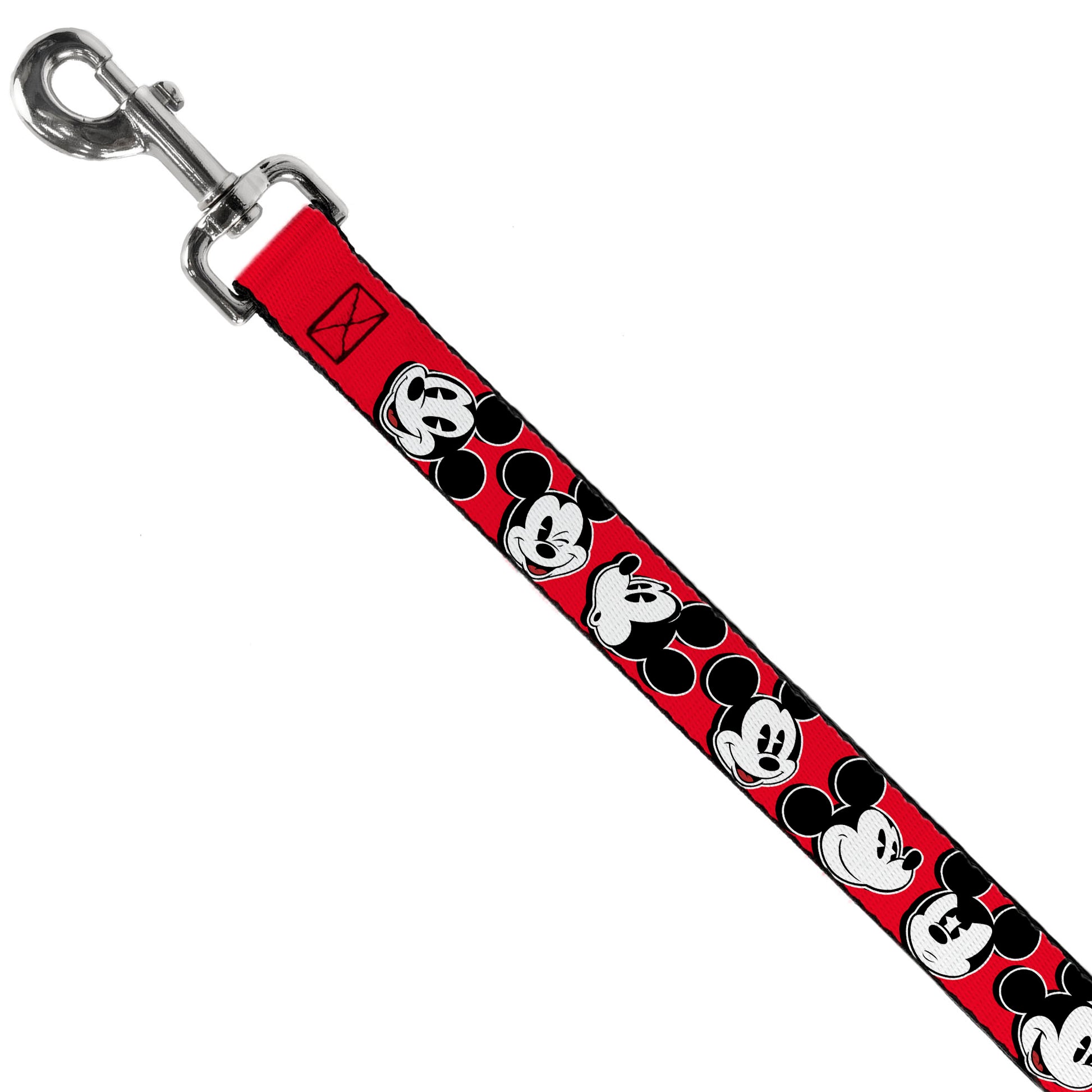 Dog Leash - Mickey Mouse Expressions Red/Black/White Dog Leashes Disney