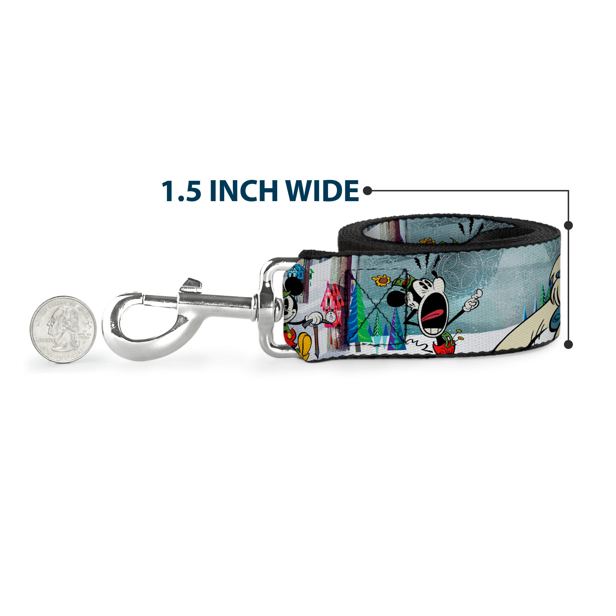 Dog Leash - Mickey & Minnie Yodelberg Scenes Dog Leashes Disney