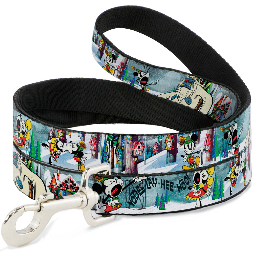 Dog Leash - Mickey & Minnie Yodelberg Scenes Dog Leashes Disney