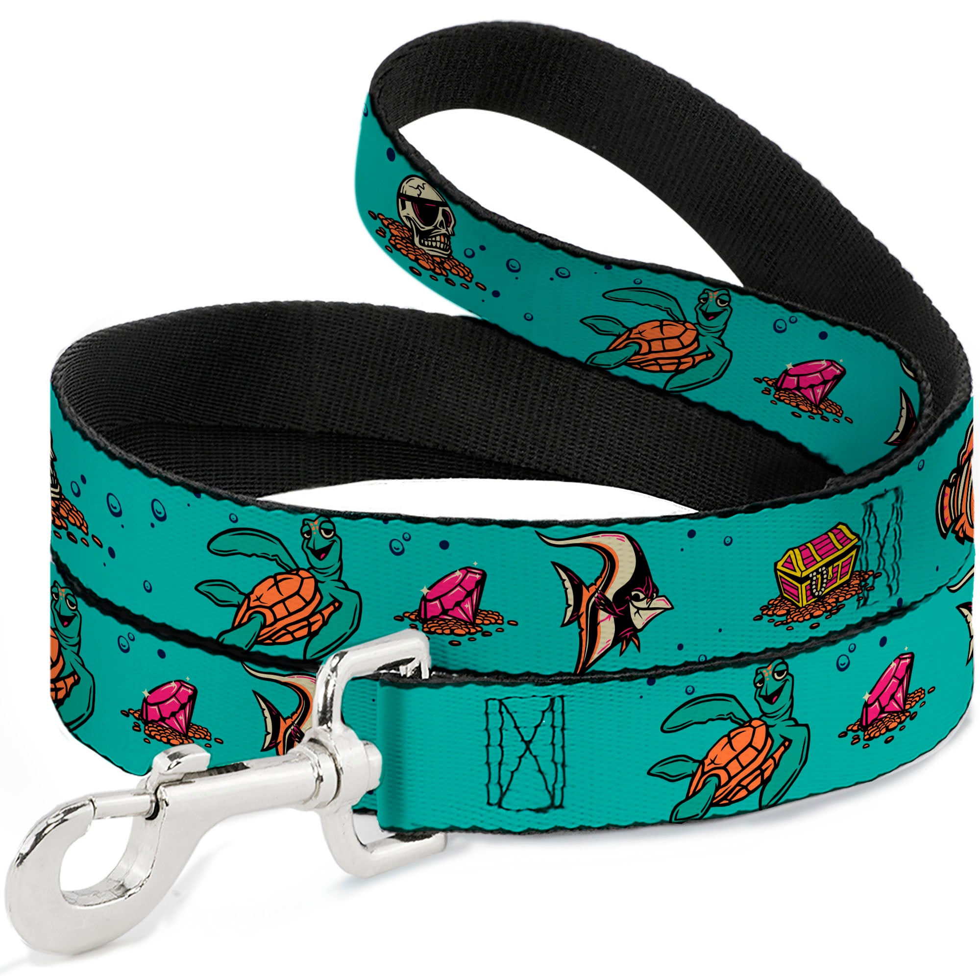 Dog Leash - Finding Nemo Fish and Under Sea Treasures Aqua Blue Dog Leashes Disney