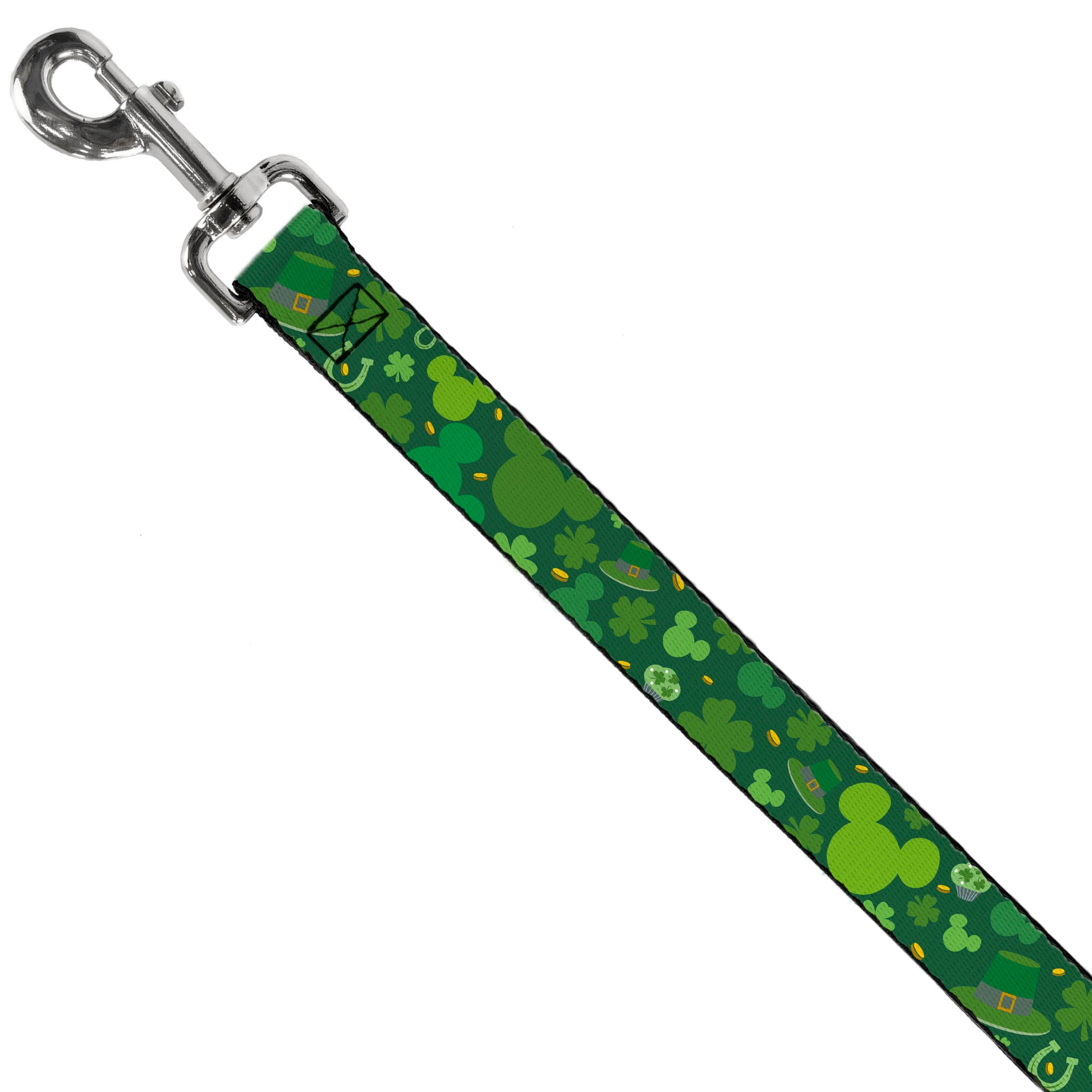 Dog Leash - St. Patrick's Day Mickey Collage Greens Dog Leashes Disney