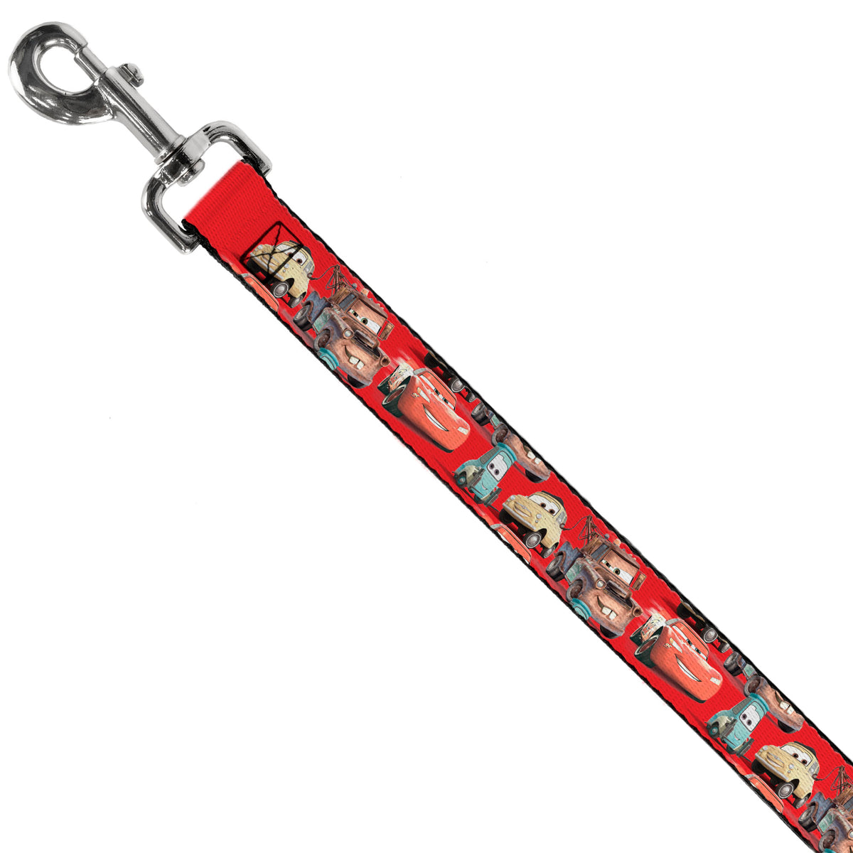 Dog Leash - Cars Four Character Group Pose Red Dog Leashes Disney